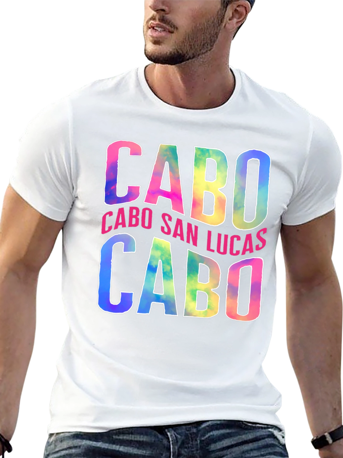 Cabo San Lucas Tie Dye Graphic T-Shirt