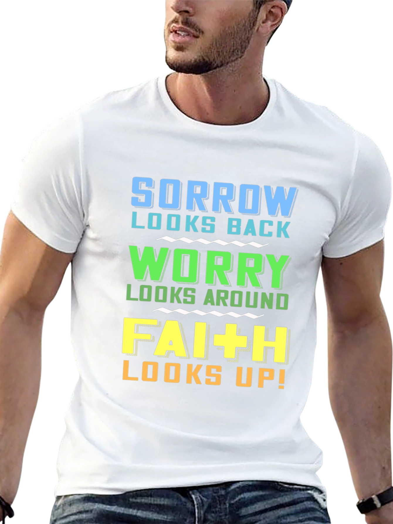 Faith Looks Up Graphic T-Shirt