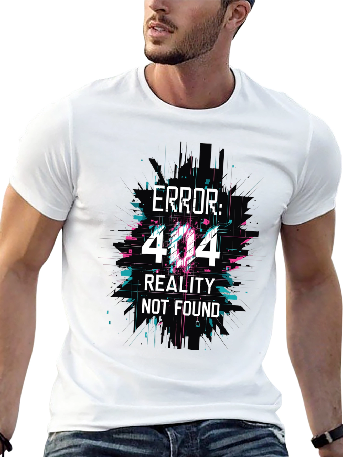 Error 404 Reality Not Found Graphic Tee