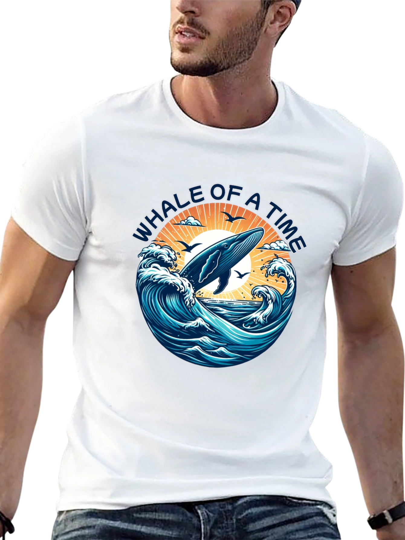 Whale of a Time Graphic T-Shirt