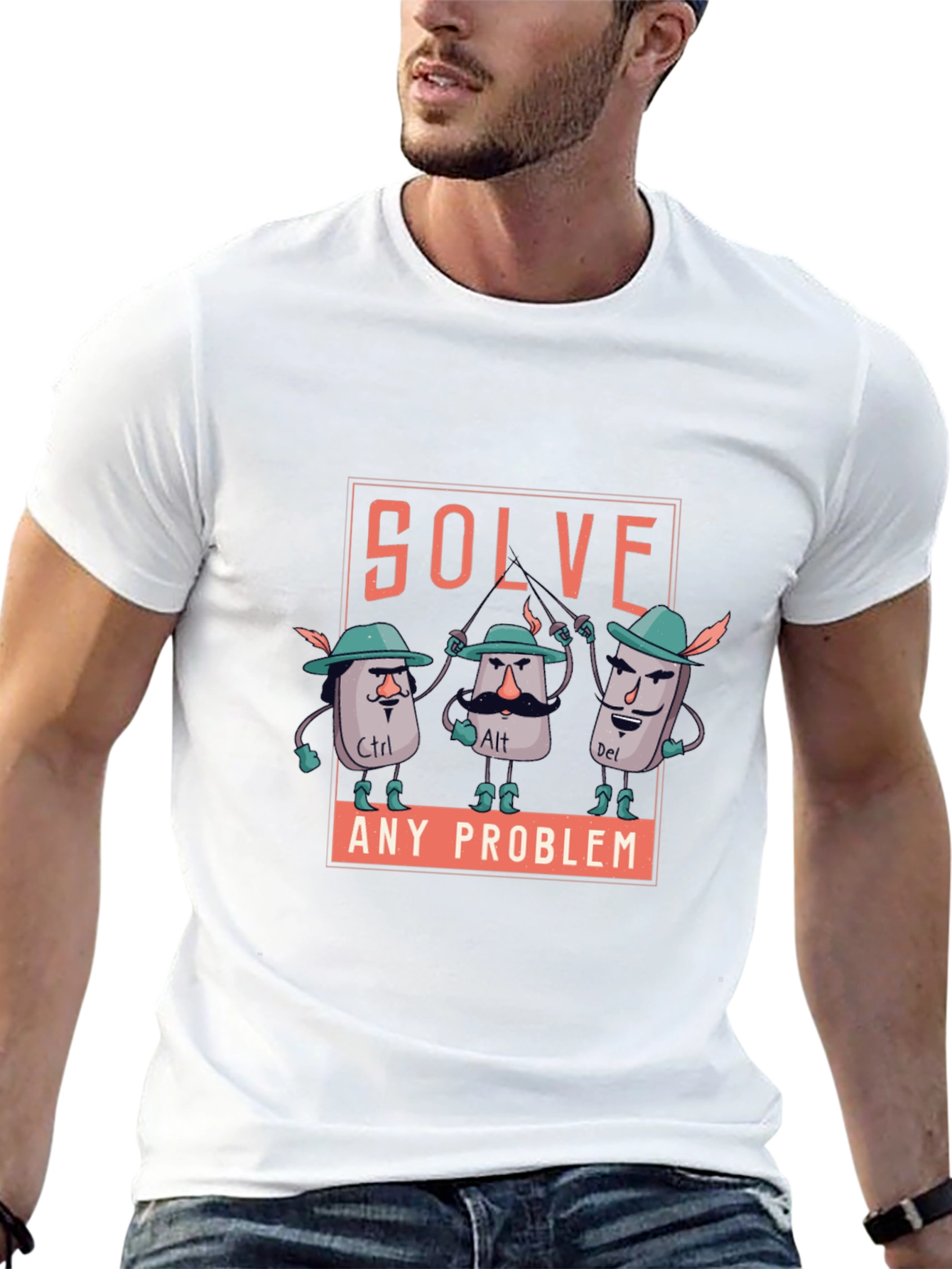 Solve Any Problem T-Shirt - Ctrl Alt Del