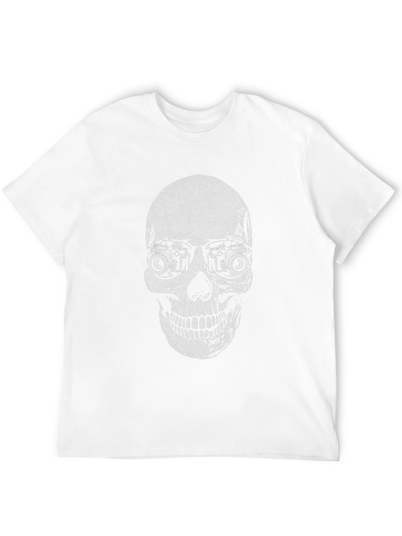 Skull Camera Graphic T-Shirt - Unique Design