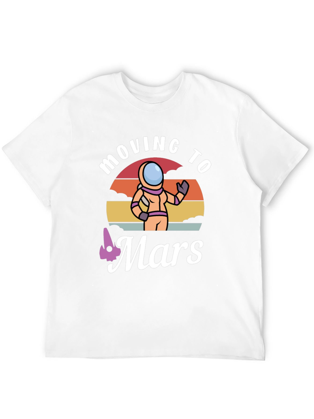 Moving to Mars T-Shirt - Astronaut Graphic Tee