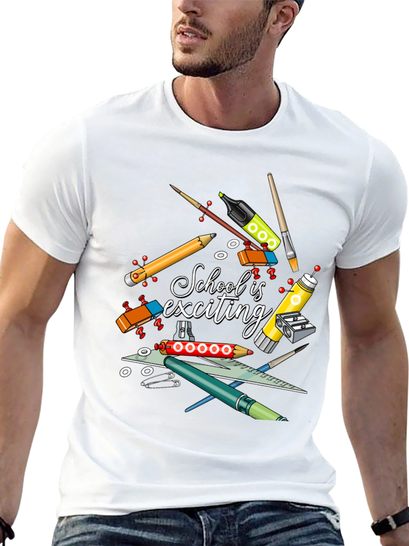 School is Exciting Graphic Tee