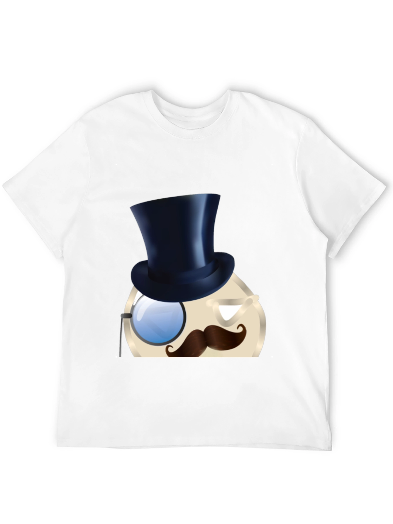 Emoji Egg Top Hat Monocle T-Shirt