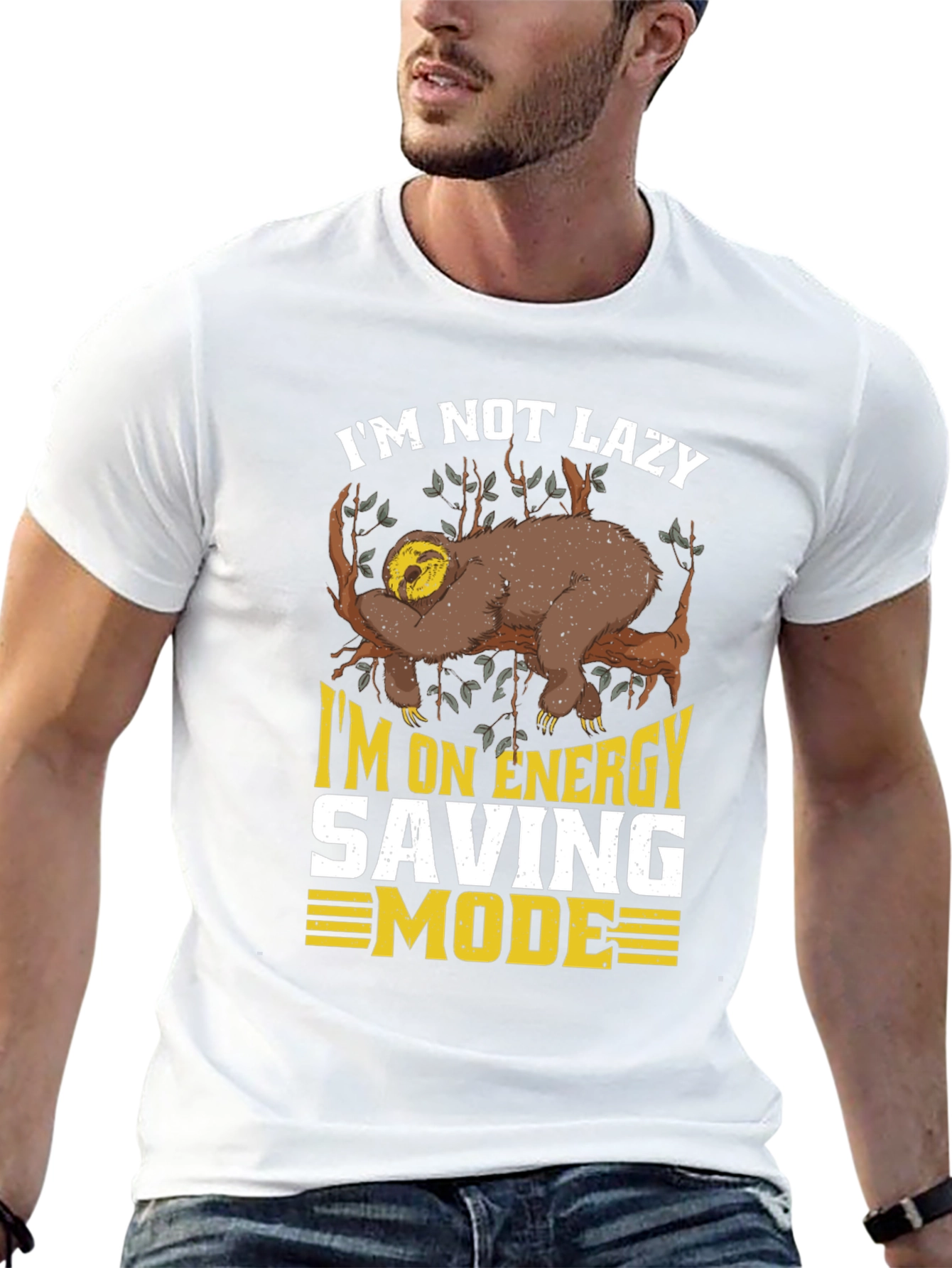 Im Not Lazy Sloth T-Shirt - Energy Saving Mode