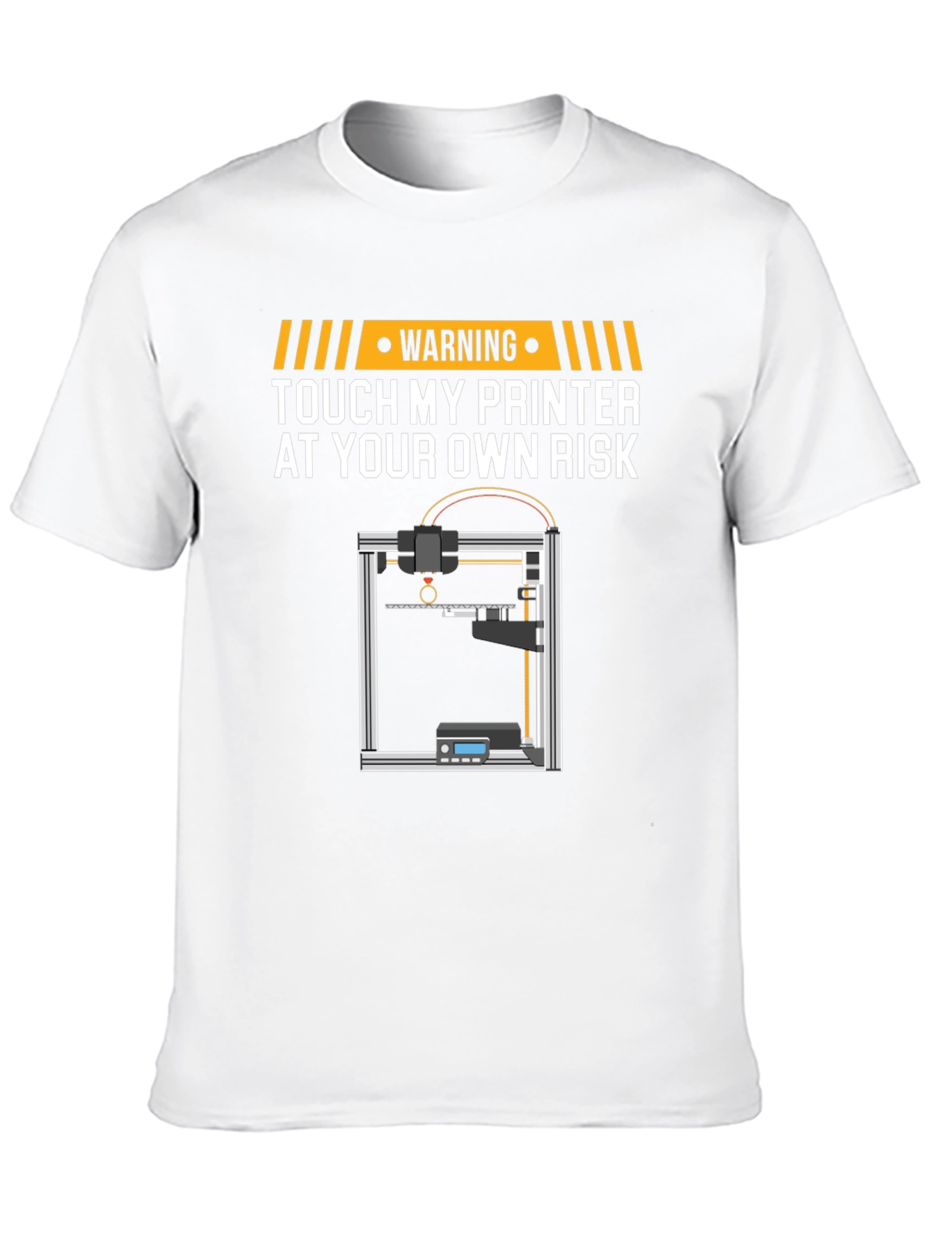 Warning Touch My Printer T-Shirt