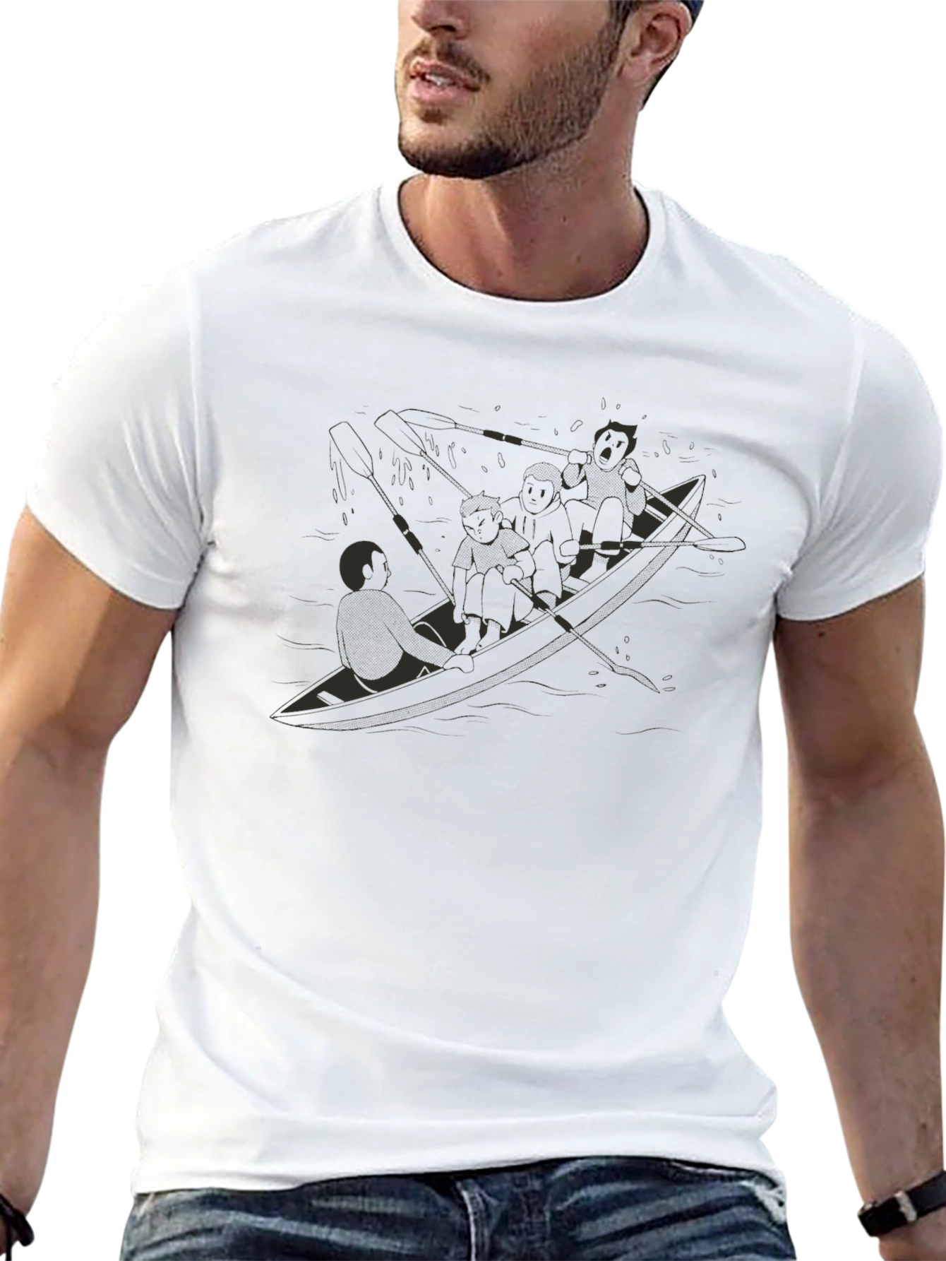 Crew Team Graphic Tee - Black
