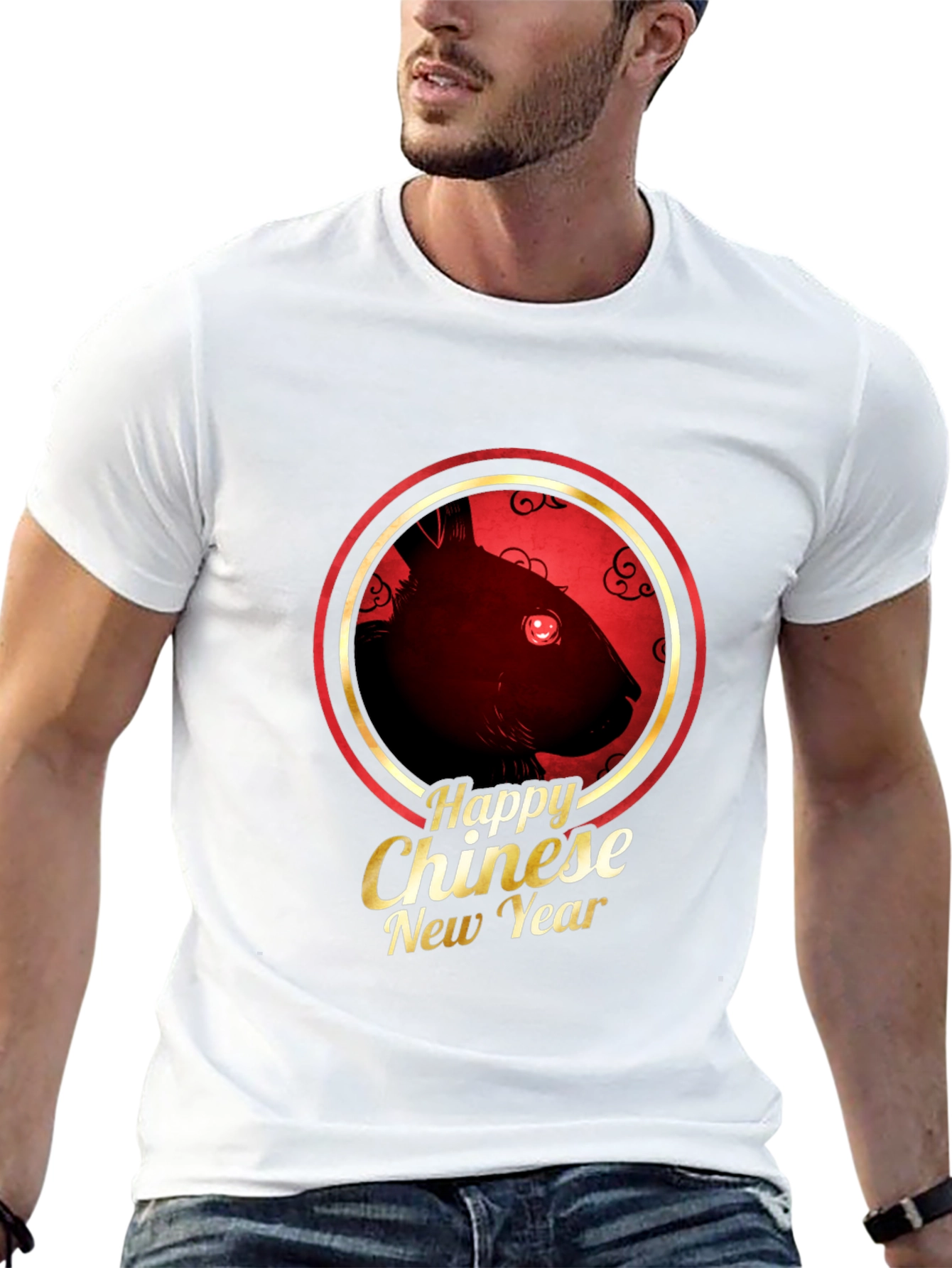 Chinese New Year Rat Graphic T-Shirt