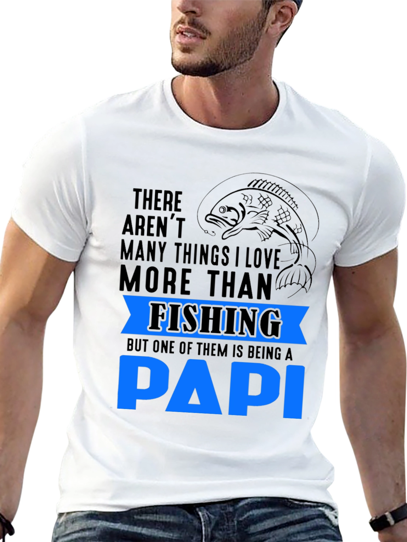 Fishing PAPI T-Shirt Gift for Fisherman Dad