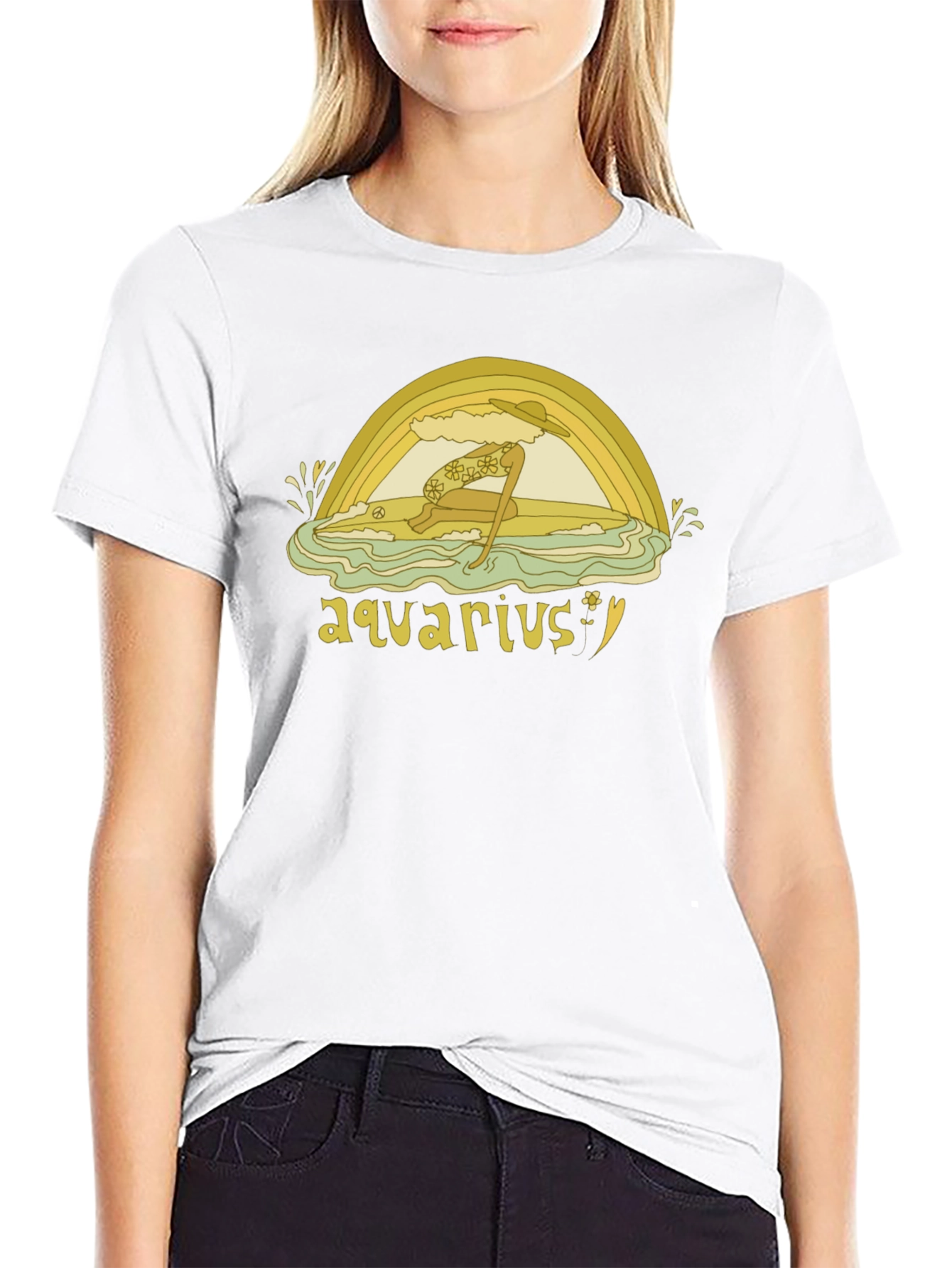 Aquarius Graphic T-Shirt - Zodiac Inspired Tee