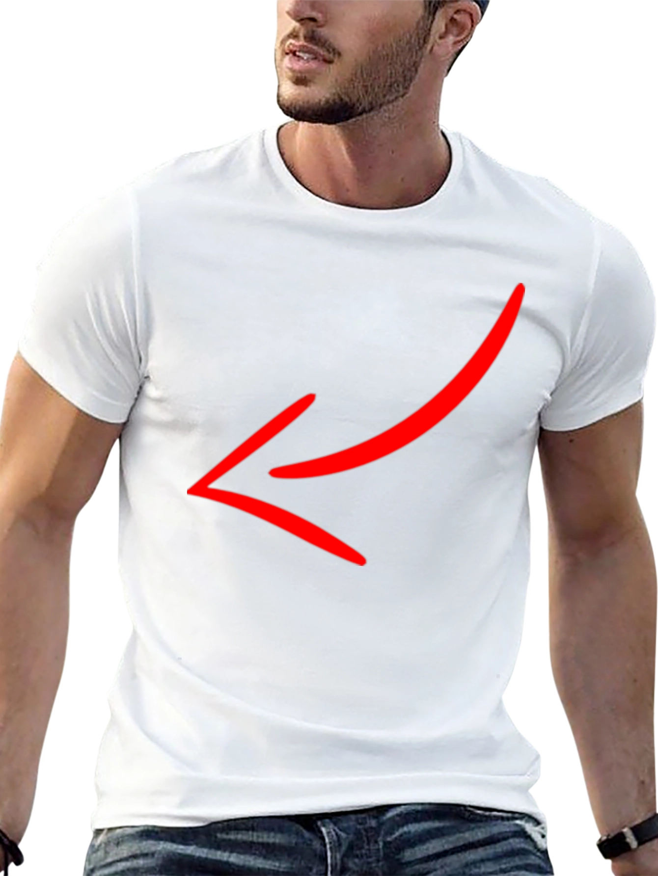 Mens Black Short Sleeve Crew Neck T-Shirt