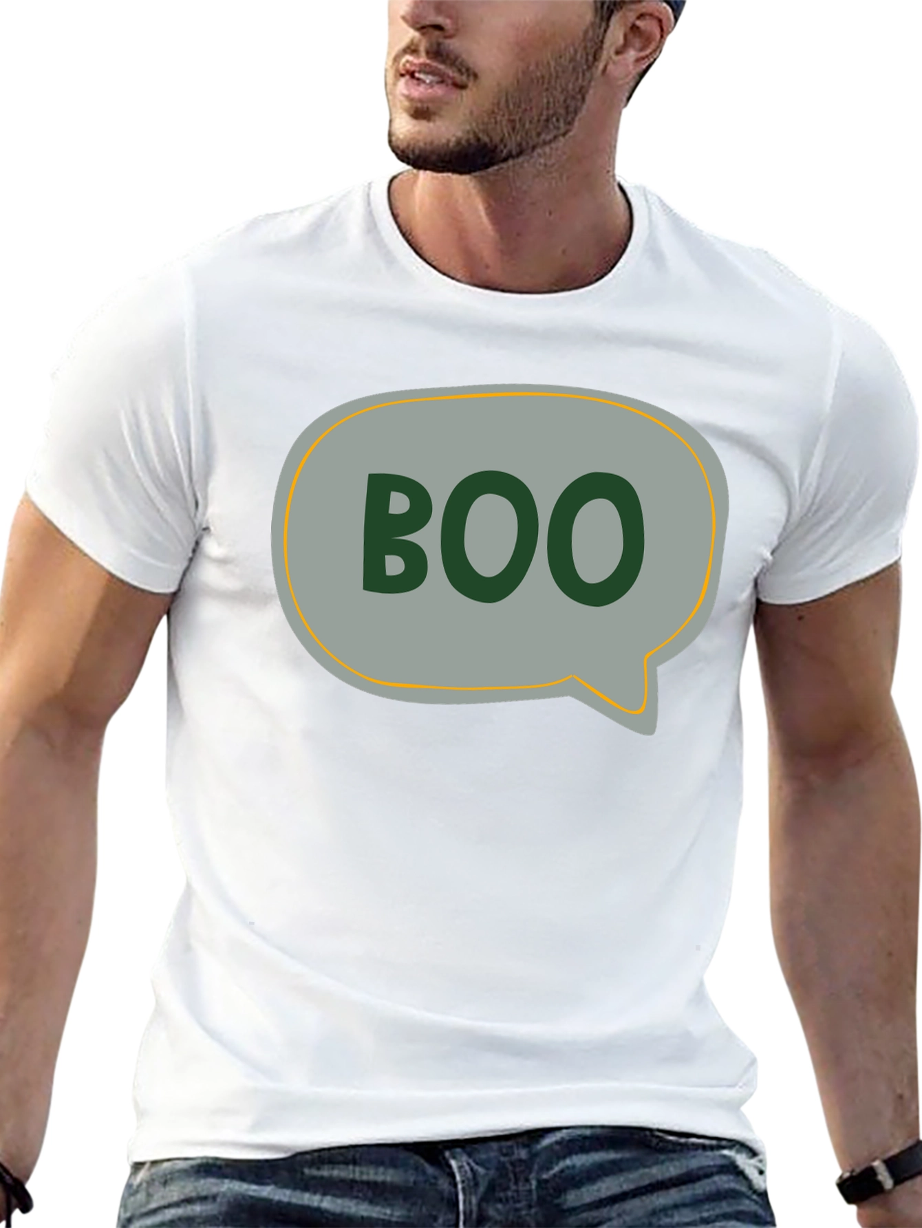 Boo Speech Bubble Graphic Tee - Halloween Style