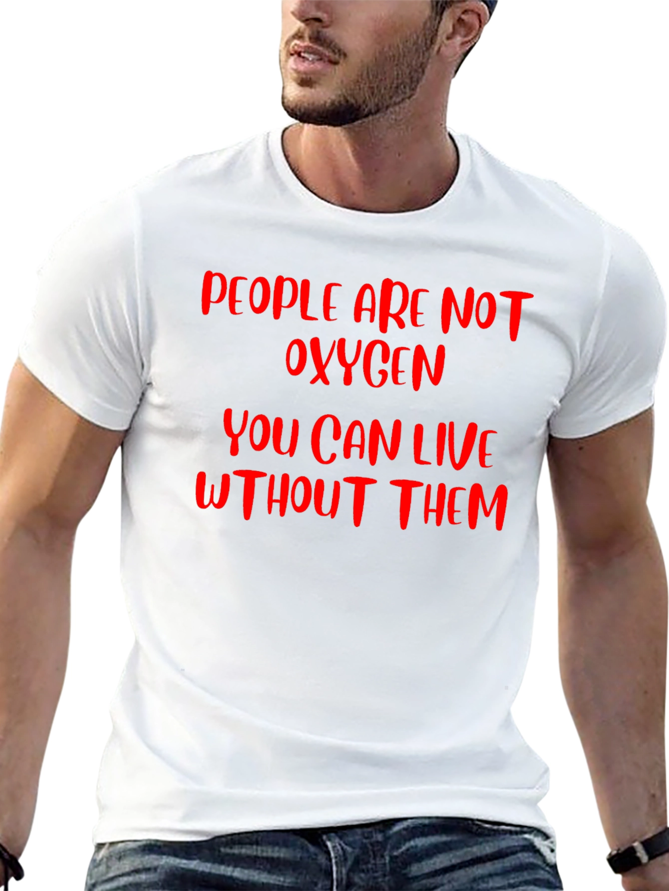 People Are Not Oxygen Graphic T-Shirt