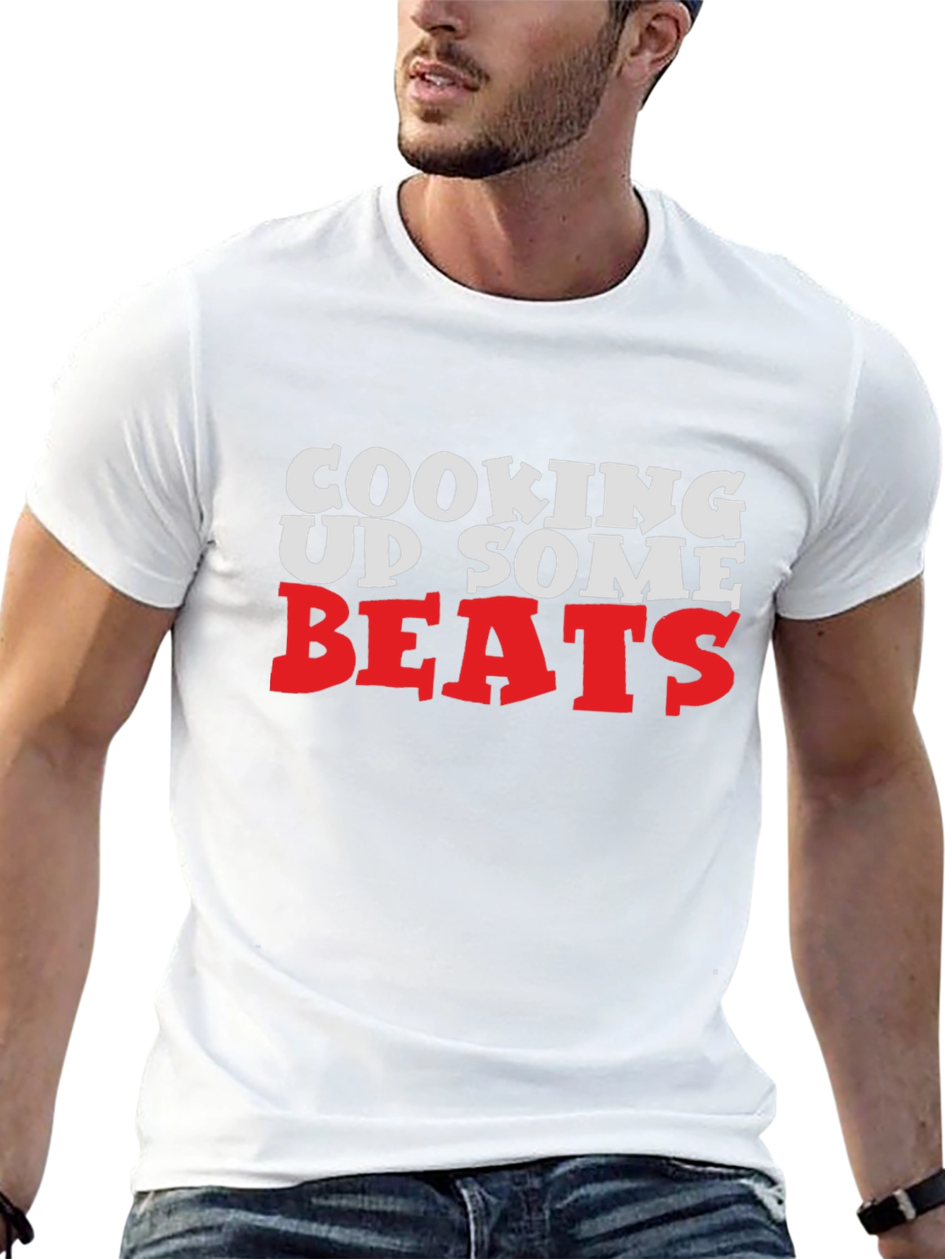 Cooking Up Some Beats - Black Graphic Tee