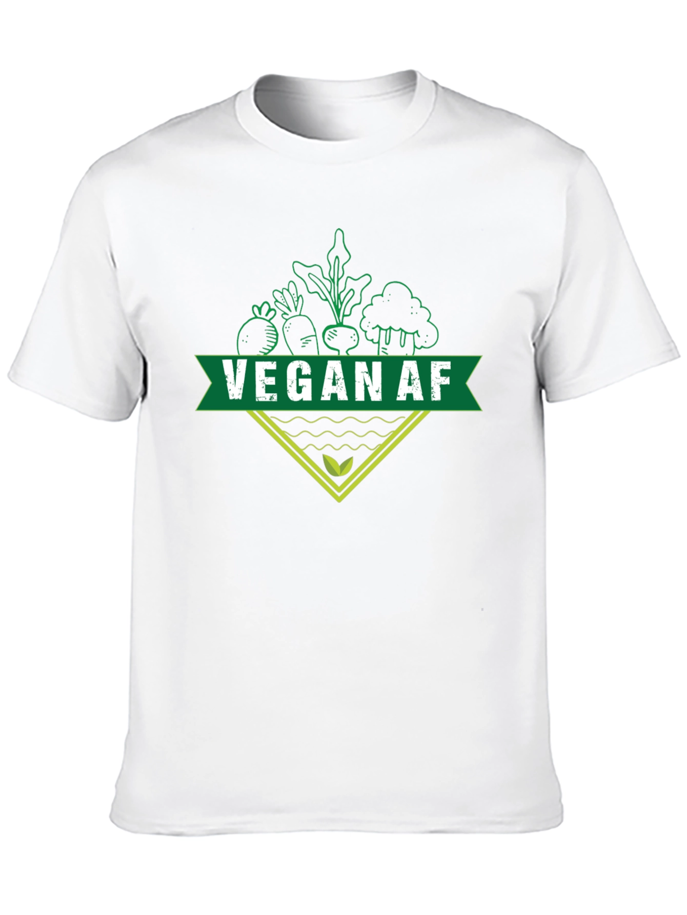 Vegan AF T-Shirt - Black Graphic Print
