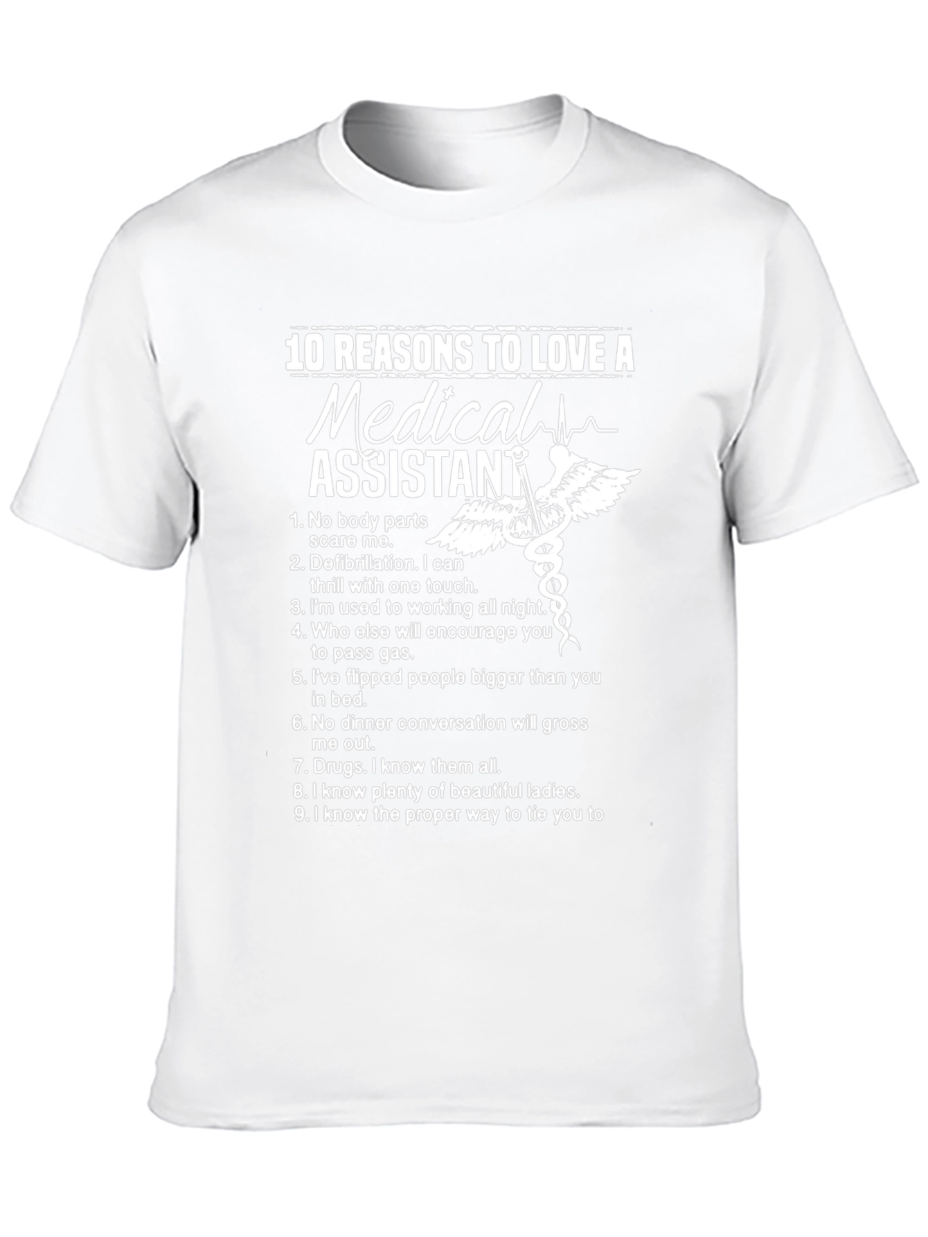 Medical Assistant Reasons To Love Black T-Shirt