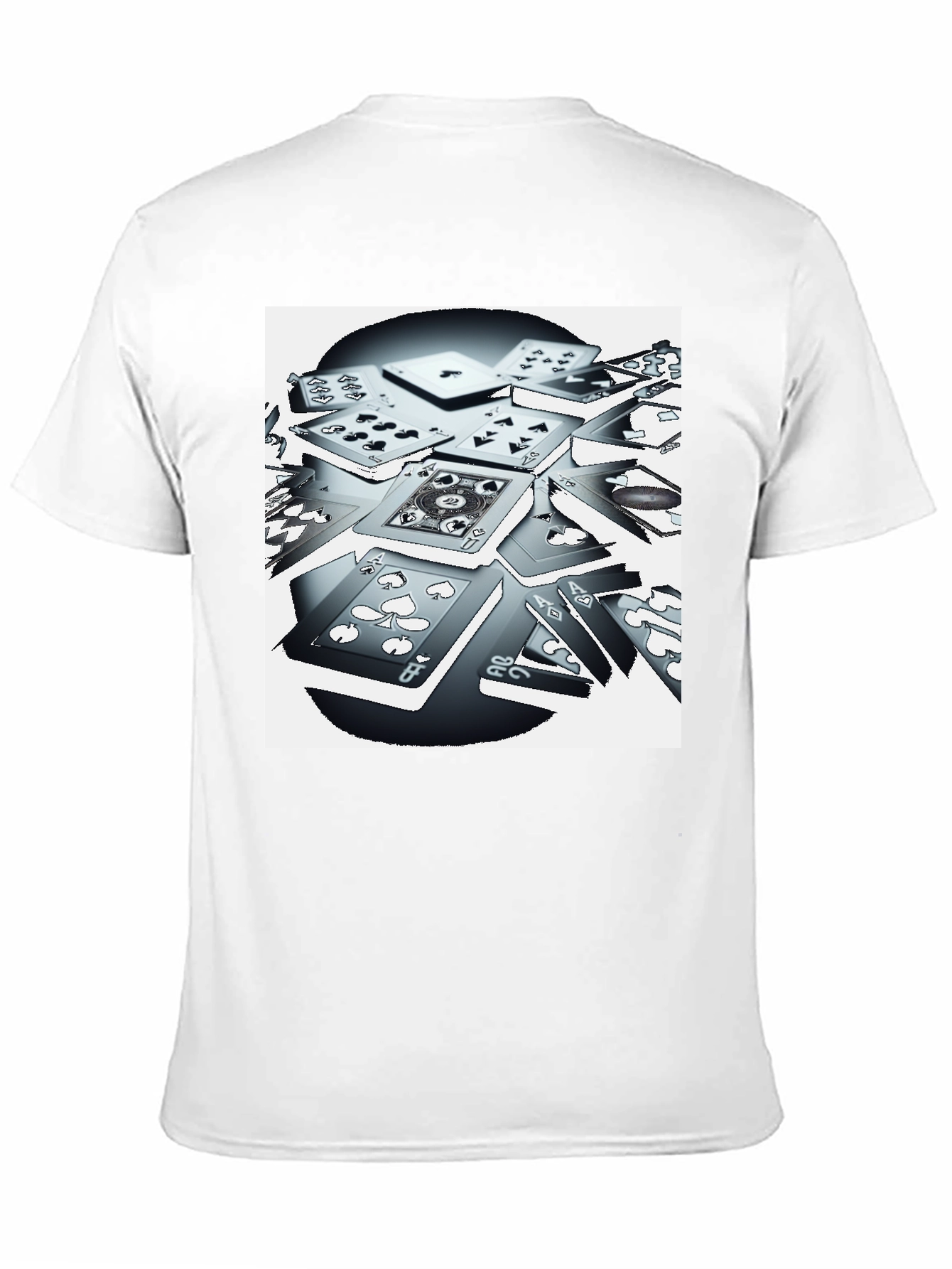 Playing Card Graphic Tee - Black