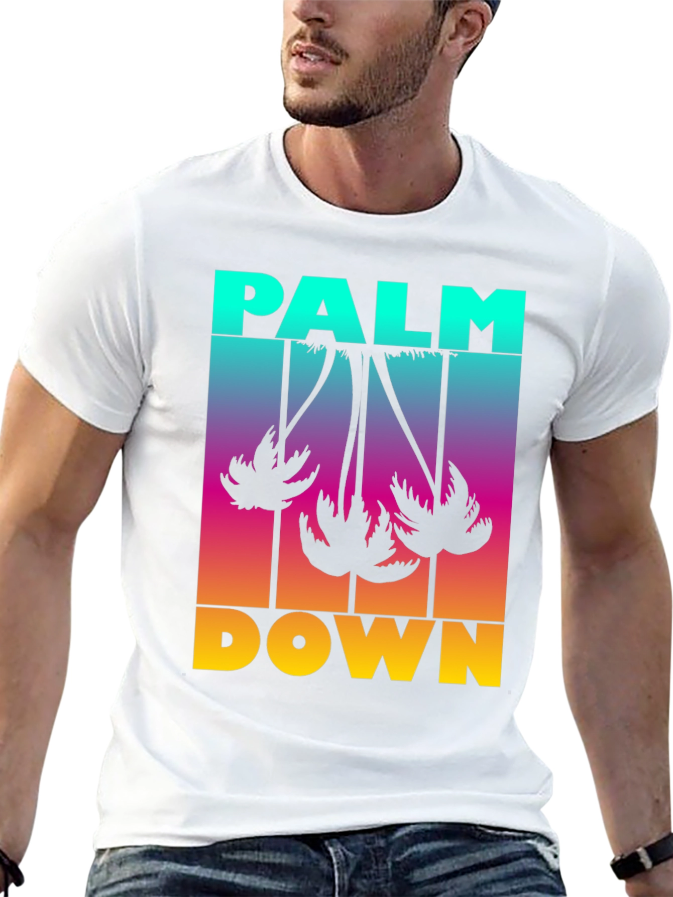 Palm Down Graphic T-Shirt - Black