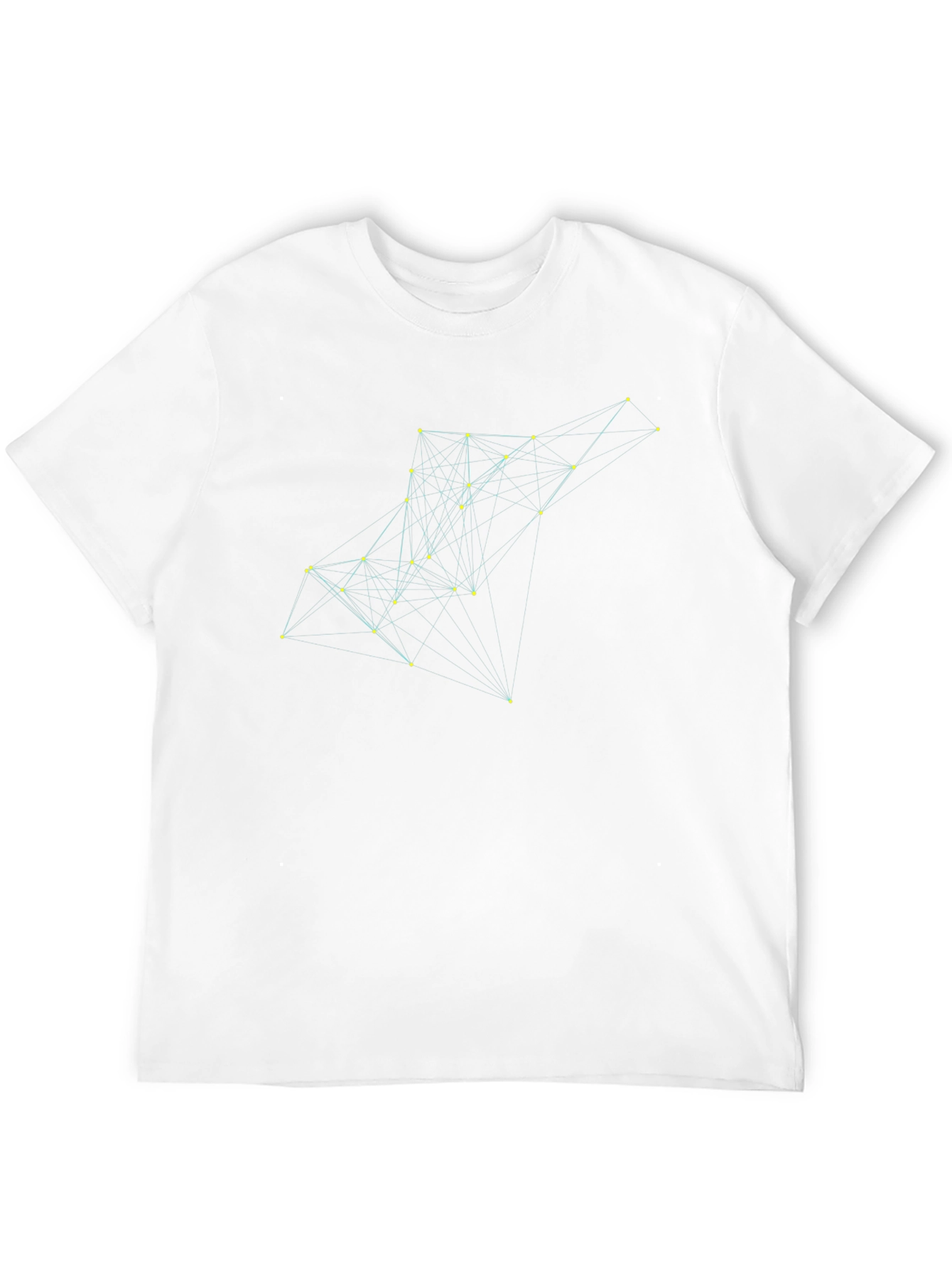 Geometric Connection Black T-Shirt