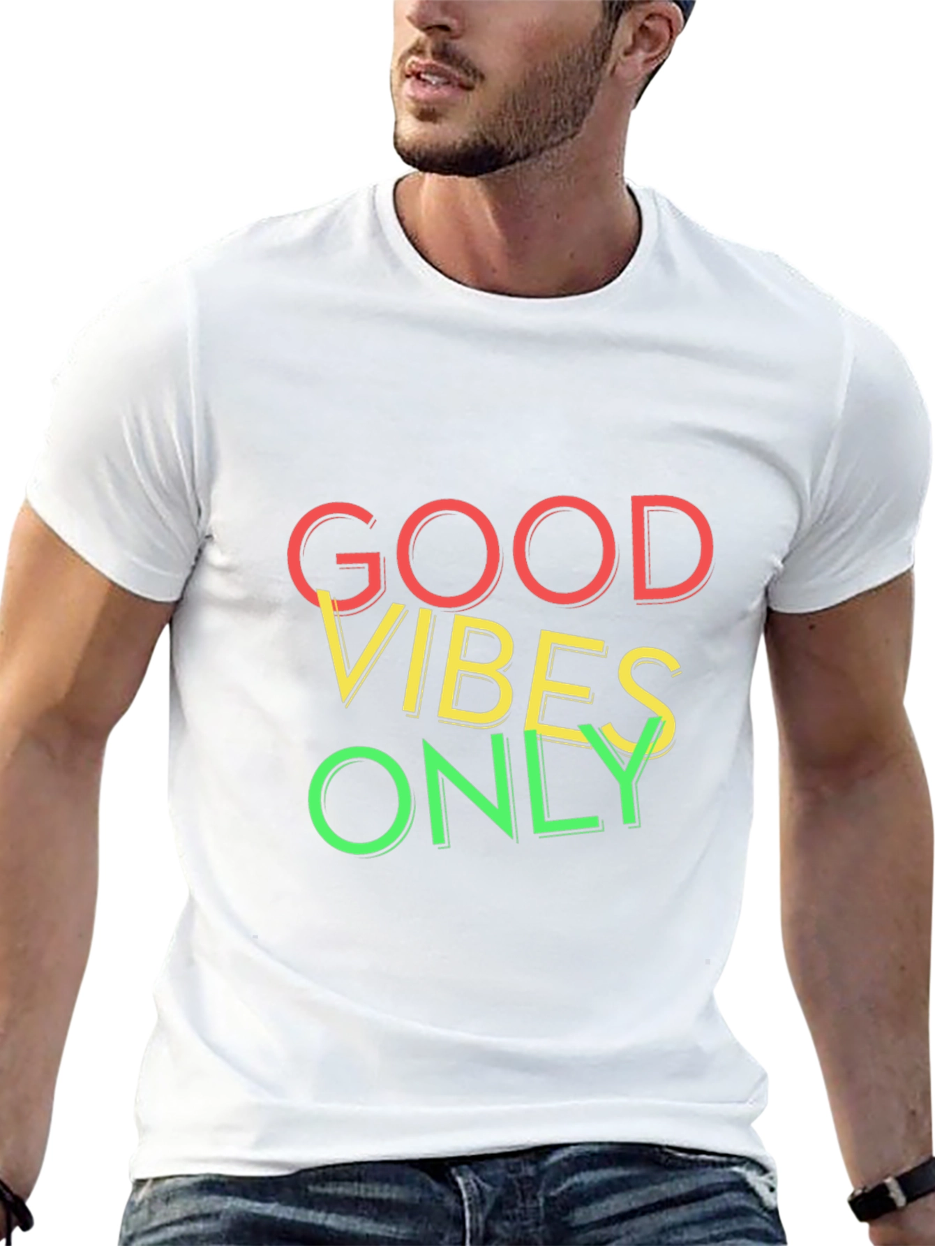 Good Vibes Only Graphic T-Shirt - Positive Energy Tee