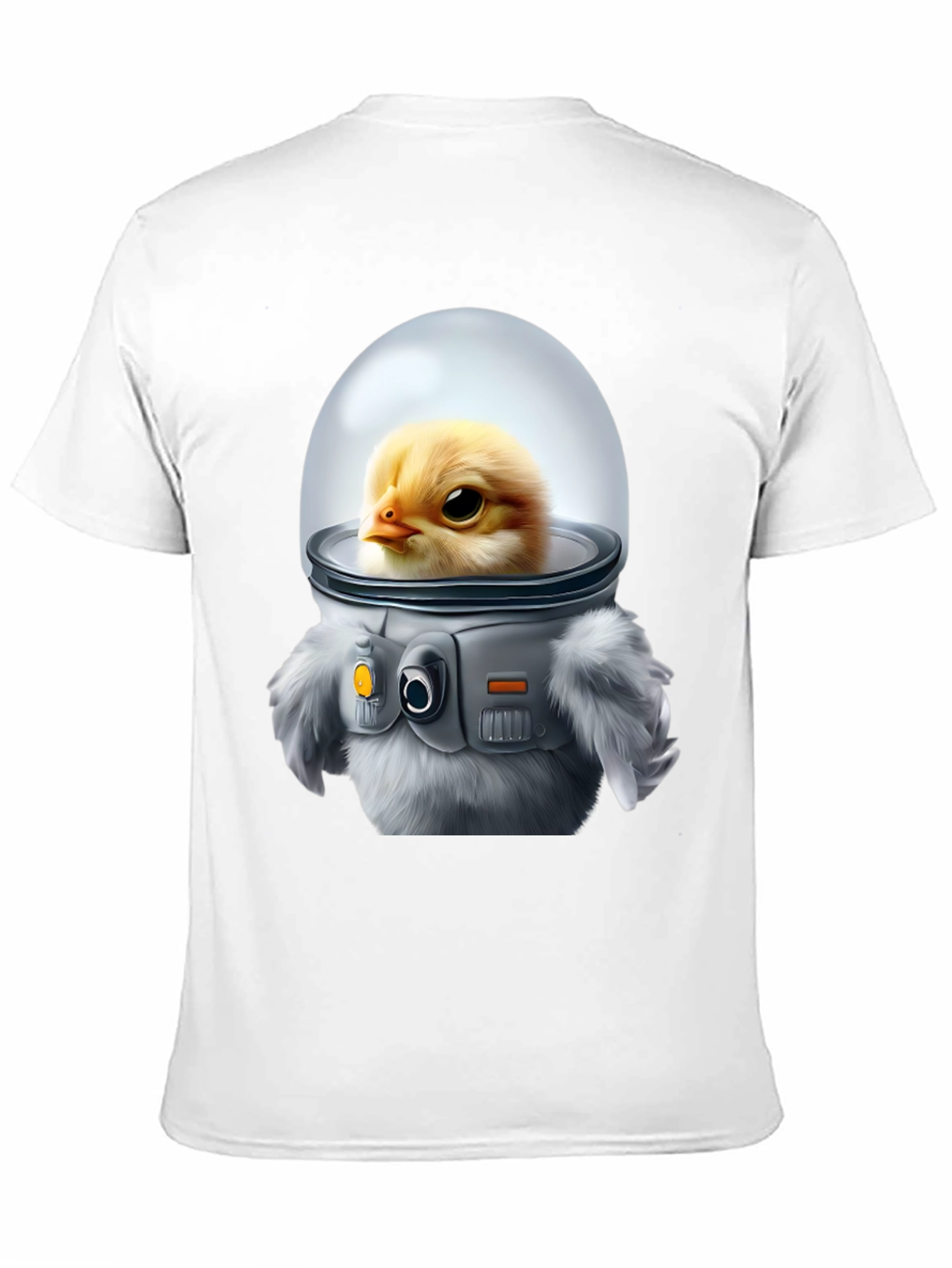 Chick in Space Suit Graphic T-Shirt