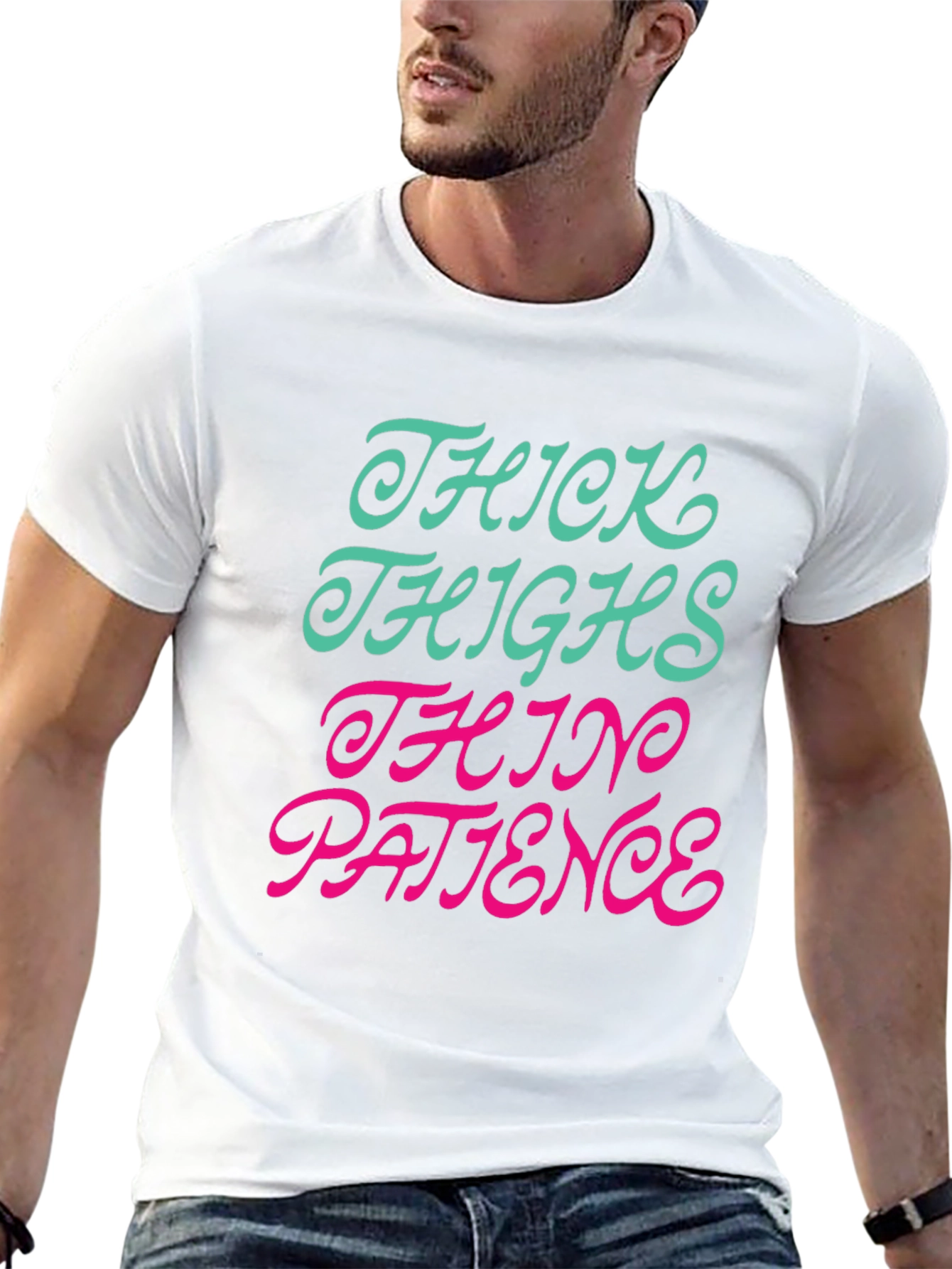 Thick Thighs Thin Patience Graphic T-Shirt