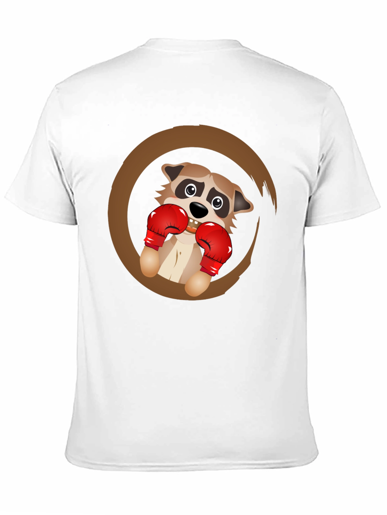 Funny Raccoon Boxer Graphic T-Shirt