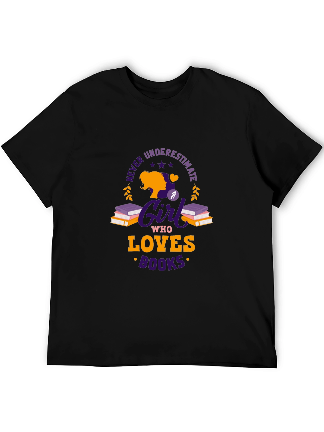 Girl Who Loves Books Graphic T-Shirt