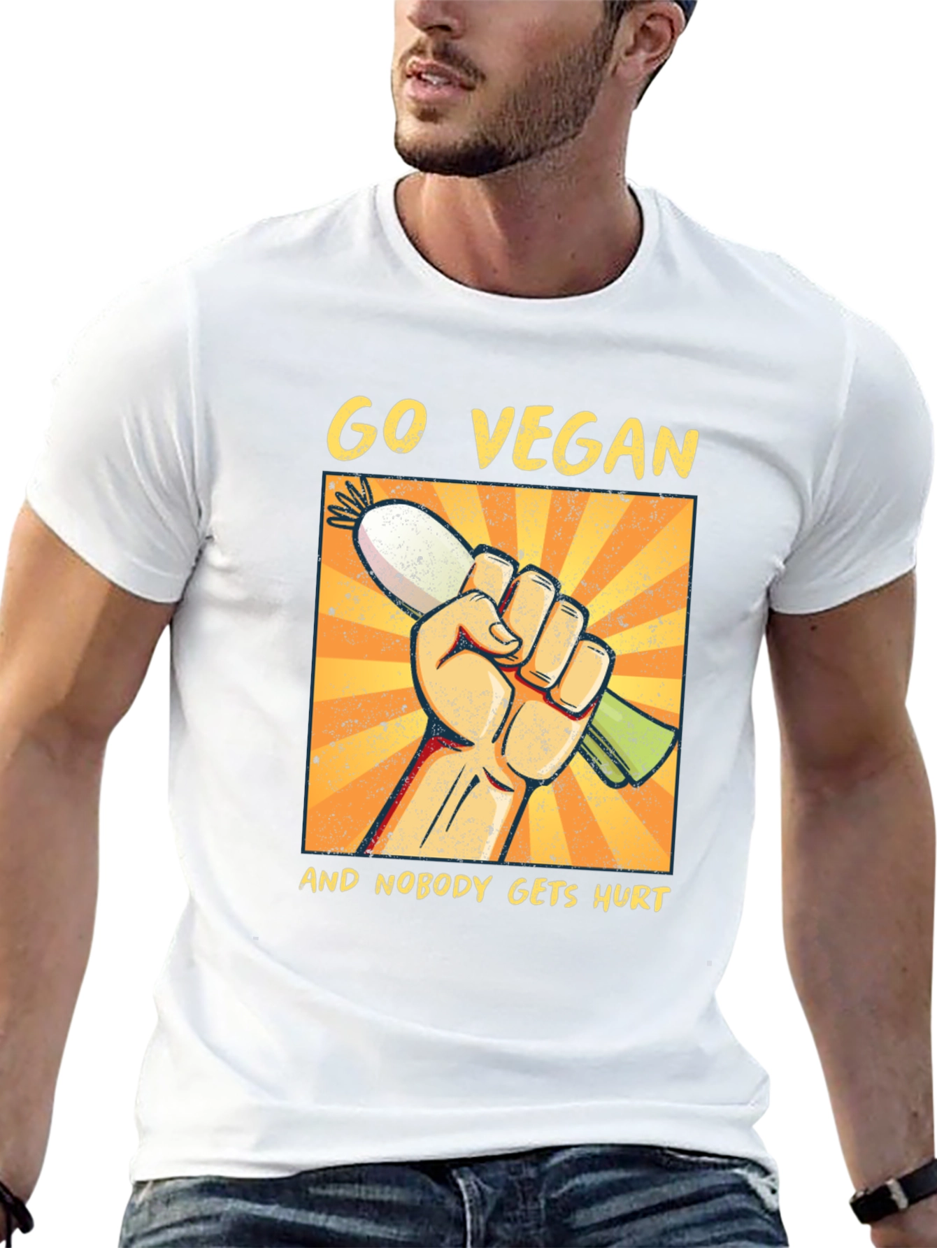 Go Vegan Graphic Tee - Veganism Activist Shirt