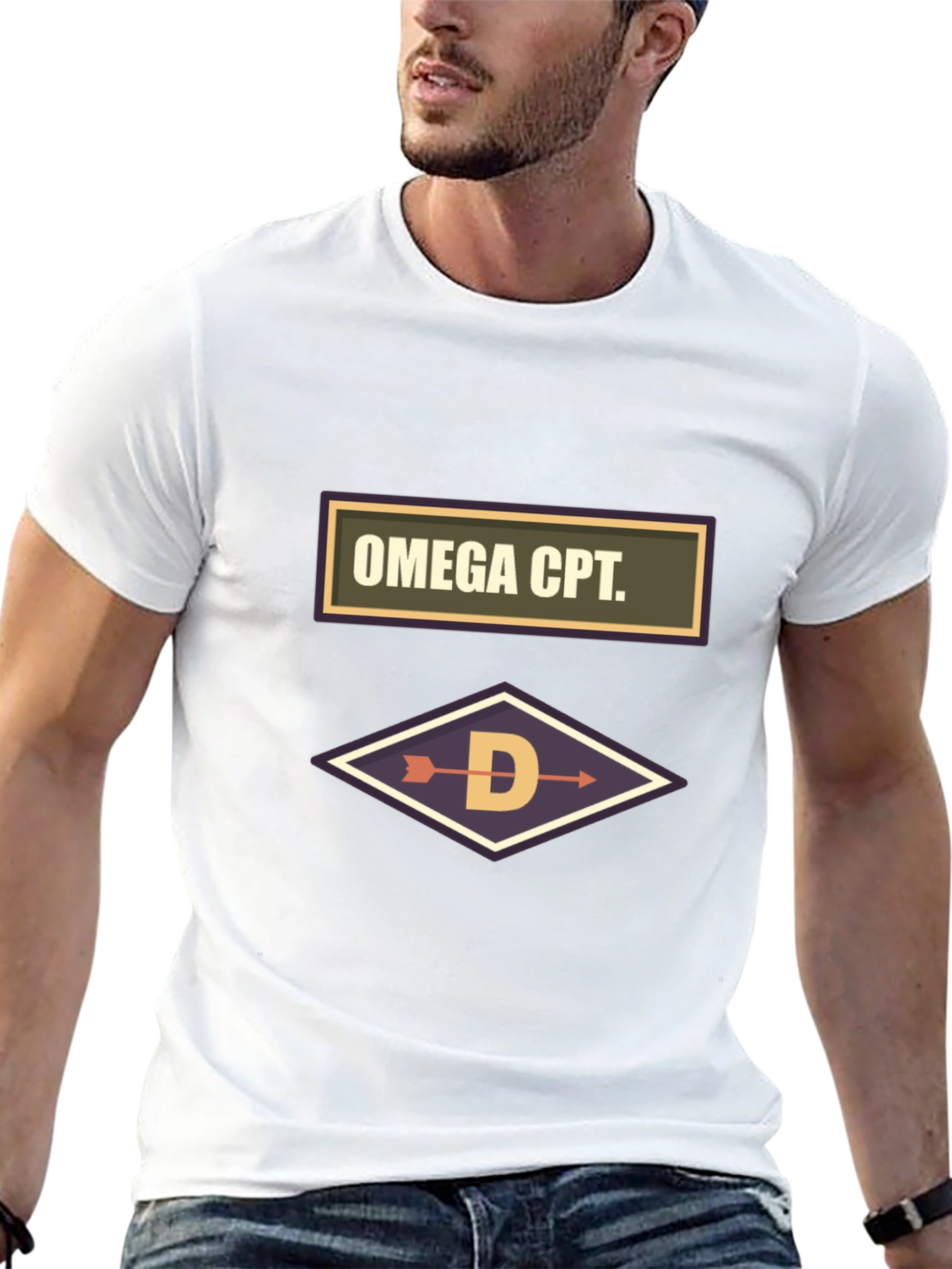 Omega CPT Graphic Tee - Arrow Design Black T-Shirt