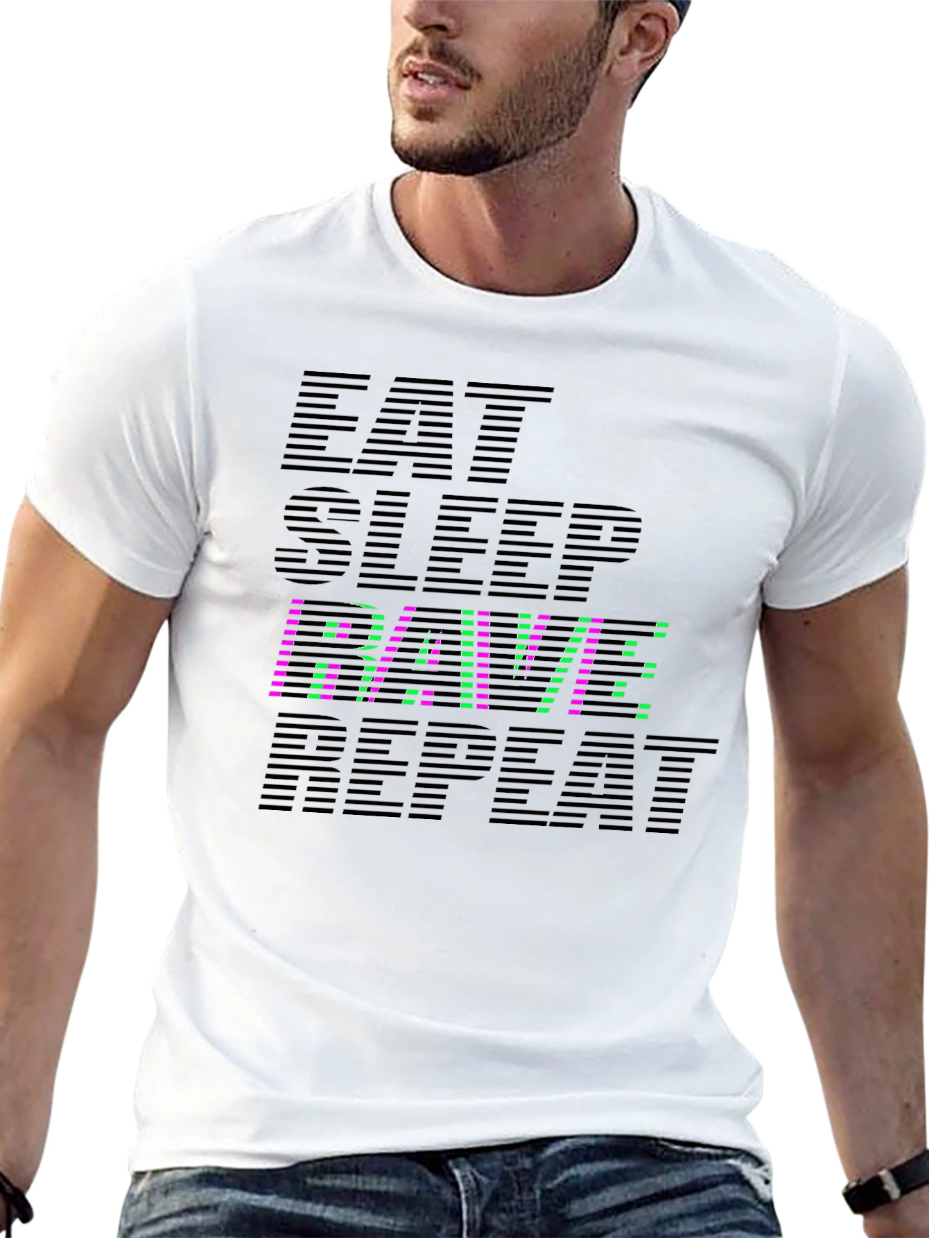 Eat Sleep RAVE Repeat Graphic Tee