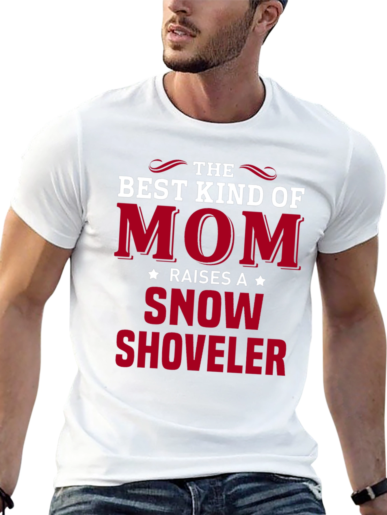Best Kind of Mom Snow Shoveler Graphic Tee