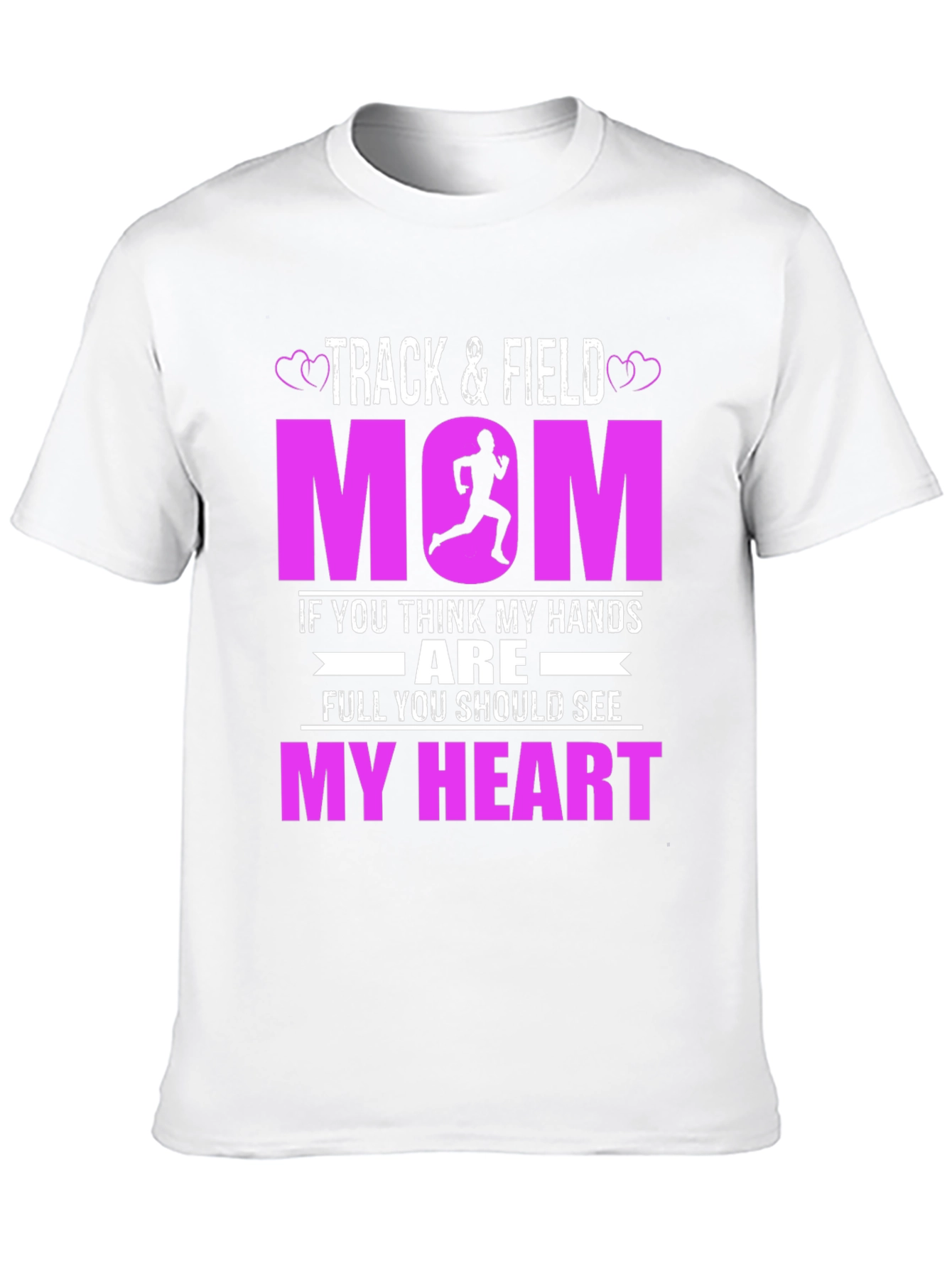 Track and Field Mom Graphic T-Shirt