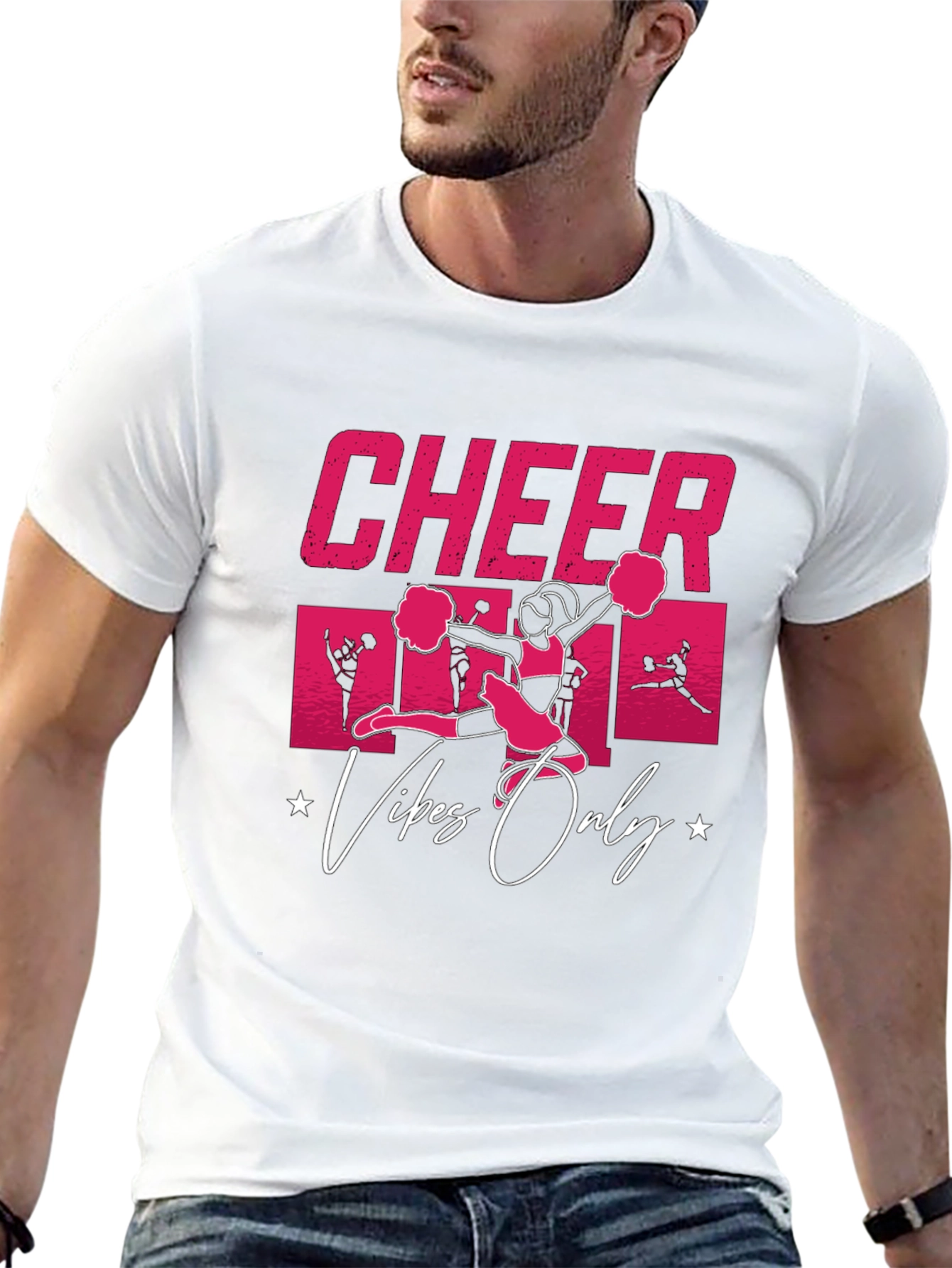 Cheer Vibes Only Graphic T-Shirt