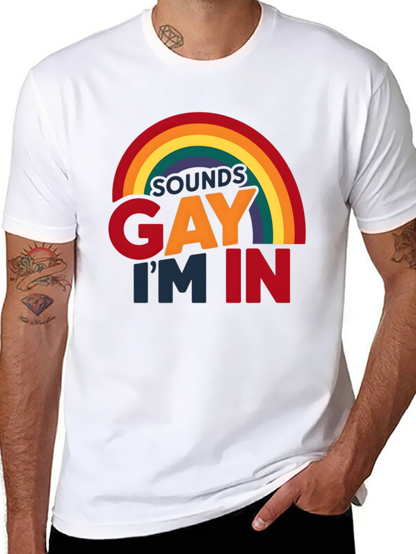 Sounds Gay Im In Black T-Shirt