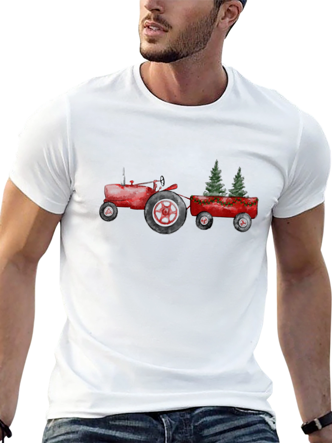 Christmas Tractor T-Shirt