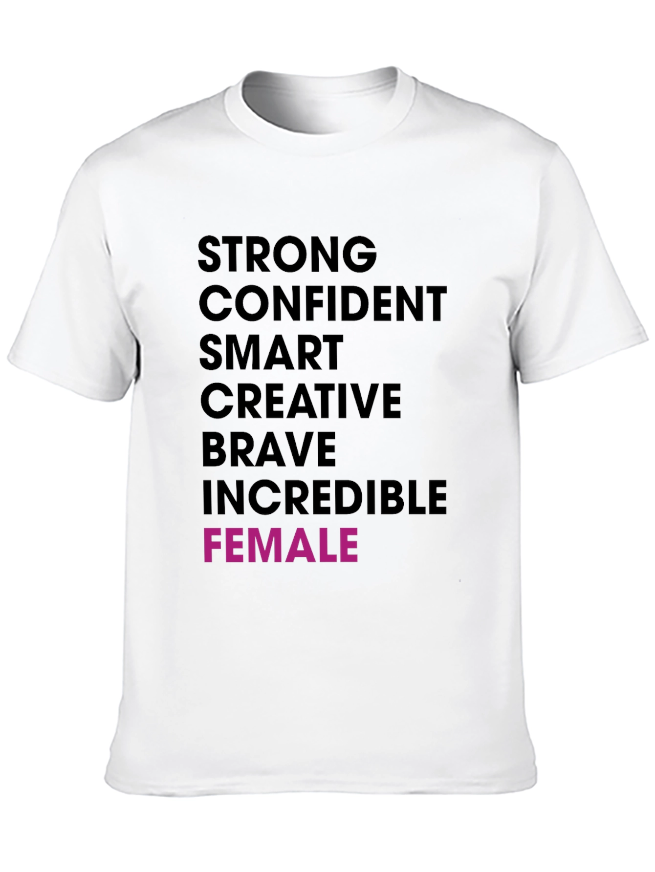 Strong Female Graphic Tee - Black