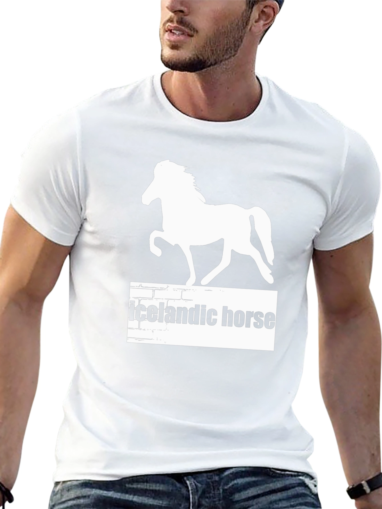 Icelandic Horse T-Shirt - Black Graphic Tee