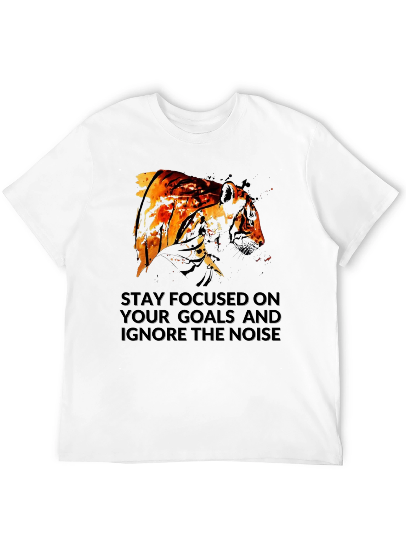 Tiger Focus Graphic T-Shirt - Stay Focused