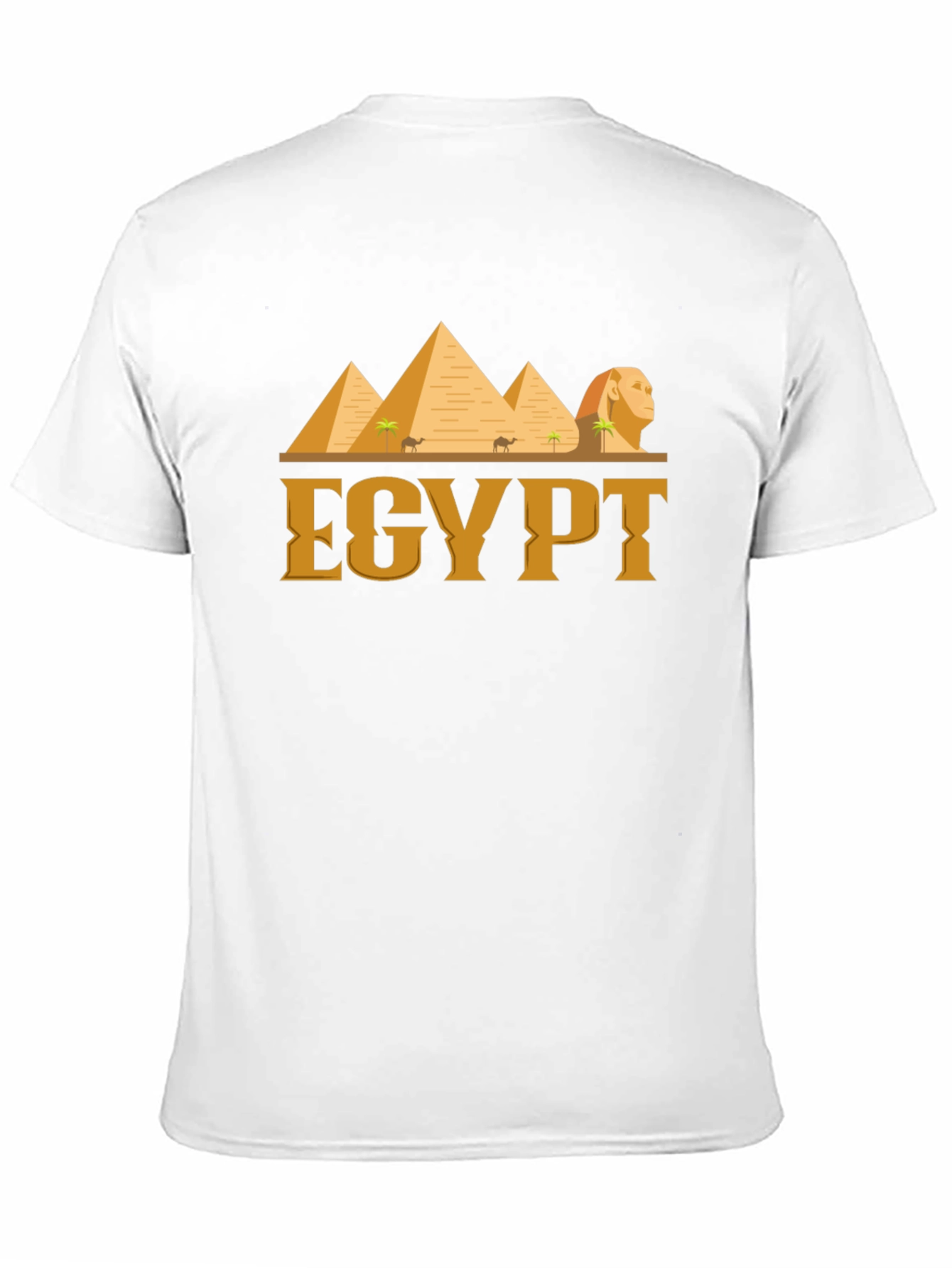 Egypt Pyramid Graphic Tee - Black Cotton T-Shirt