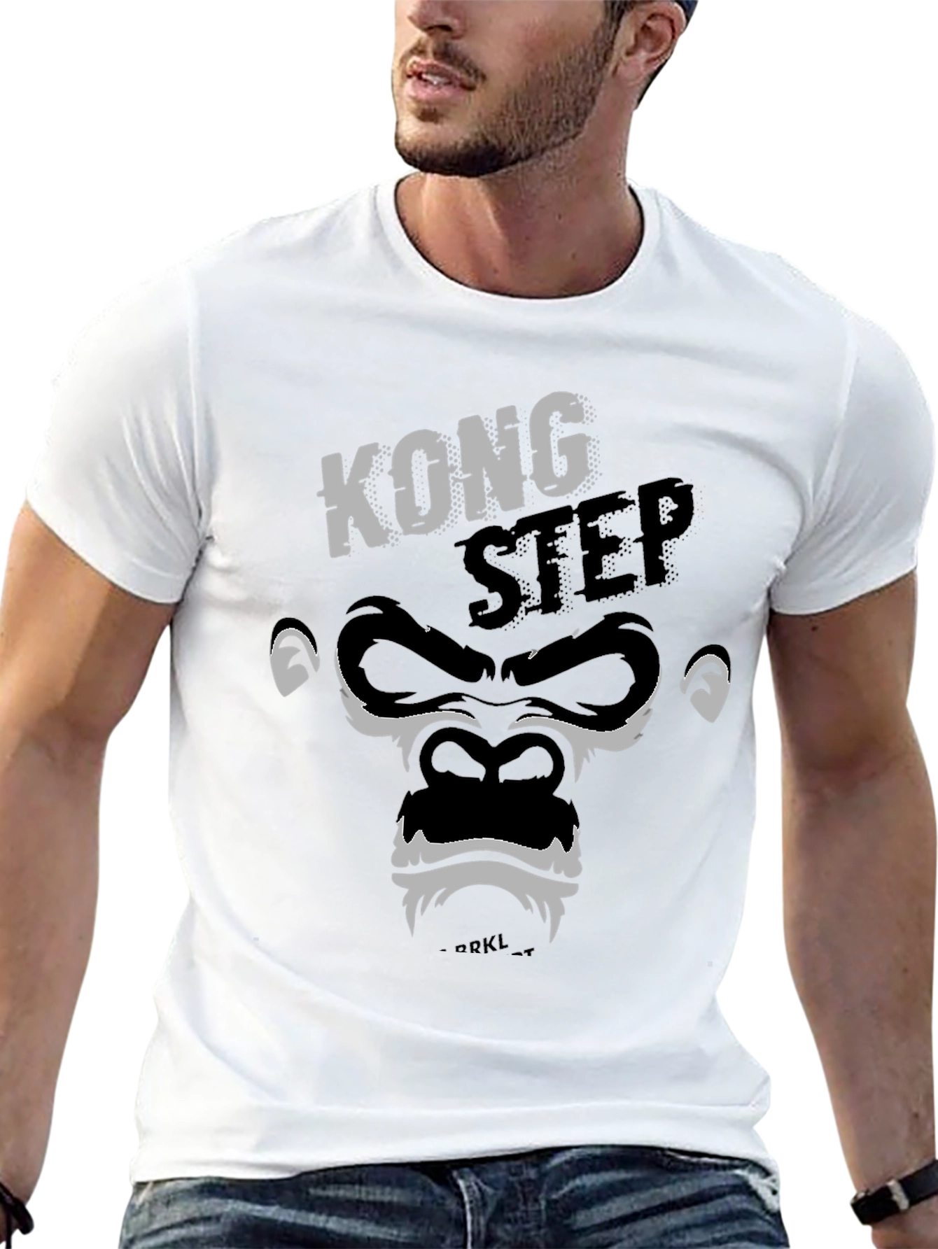 Kong Step Graphic Print Black T-Shirt