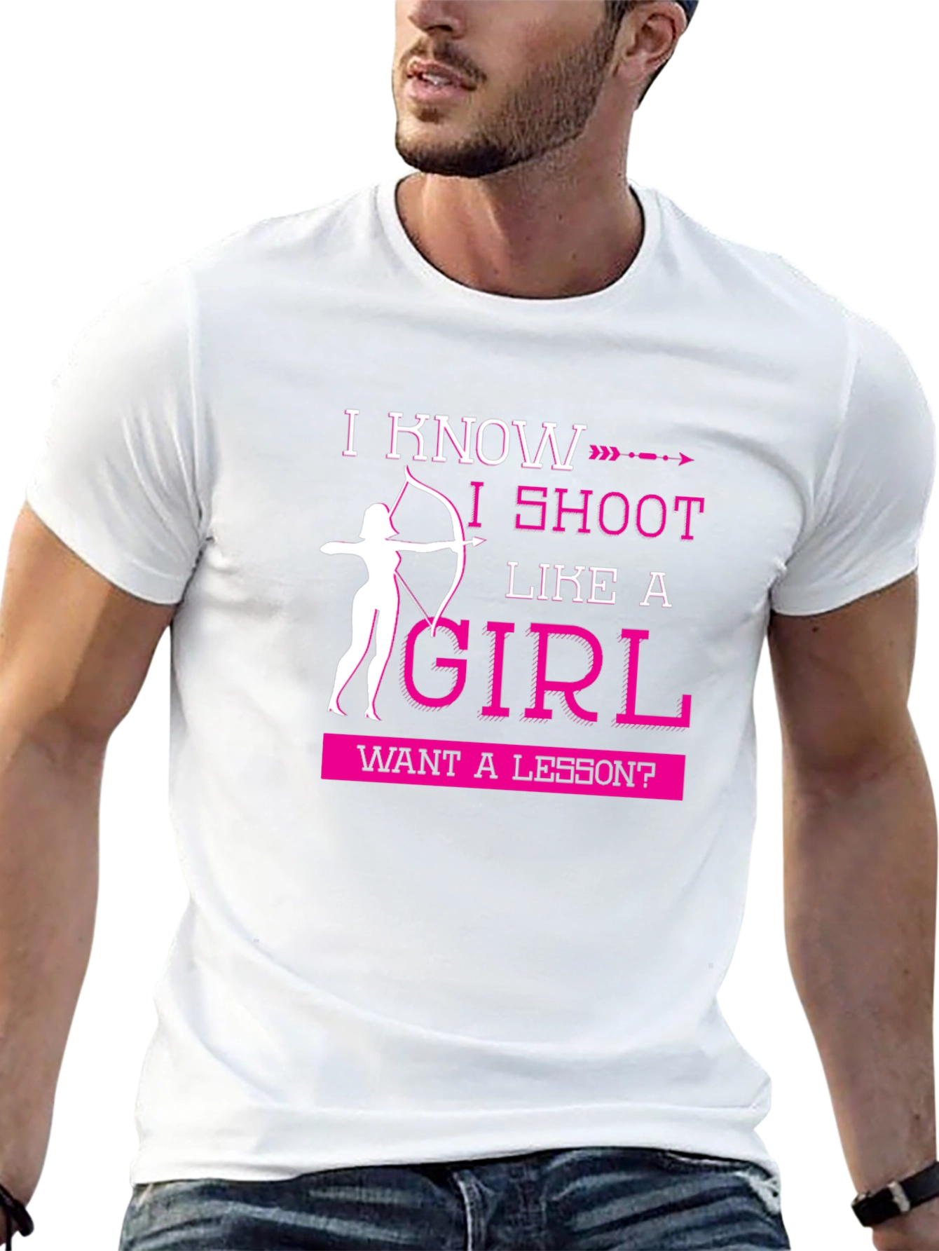 I Shoot Like A Girl Funny Archery T-Shirt