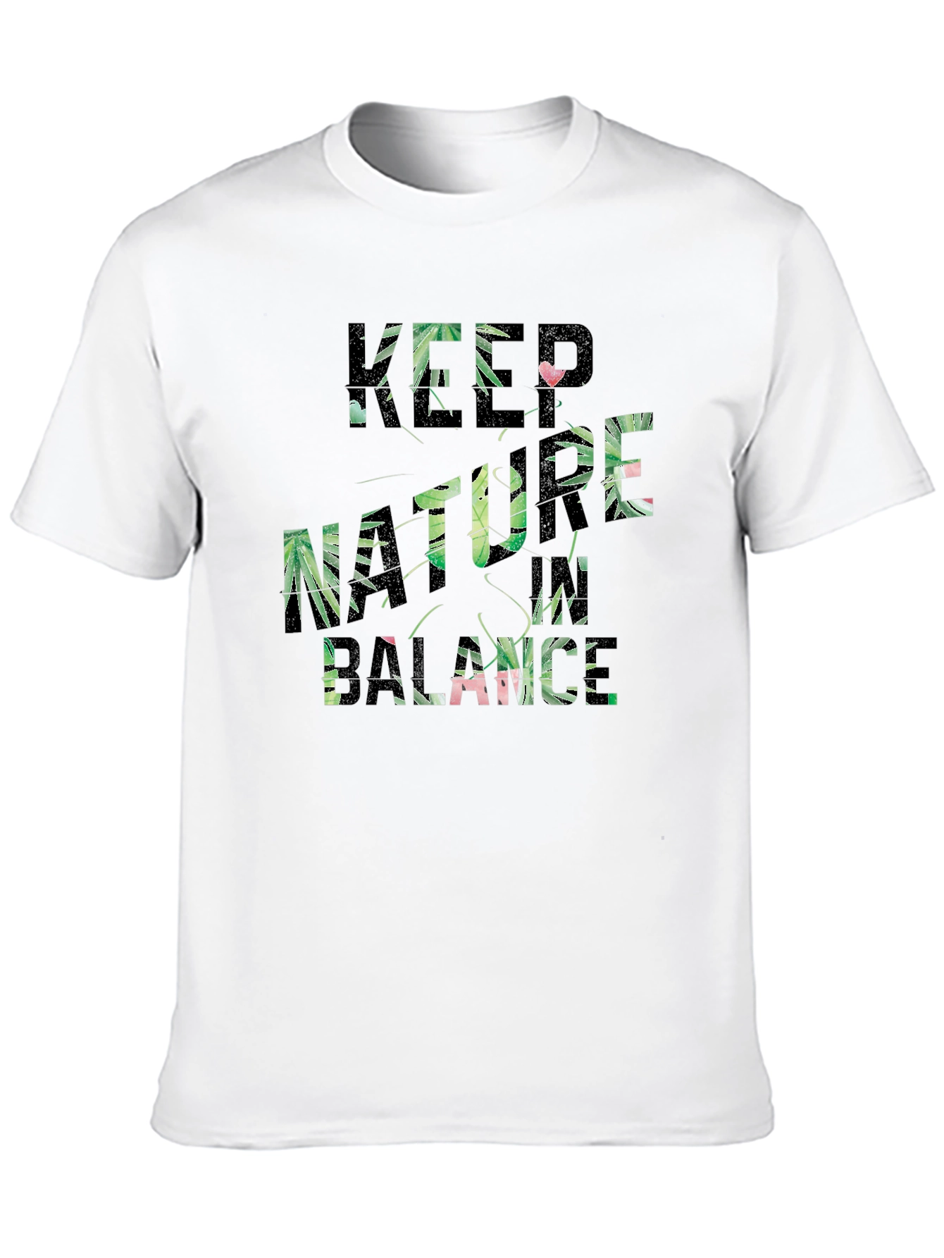 Keep Nature in Balance Graphic Tee - Black