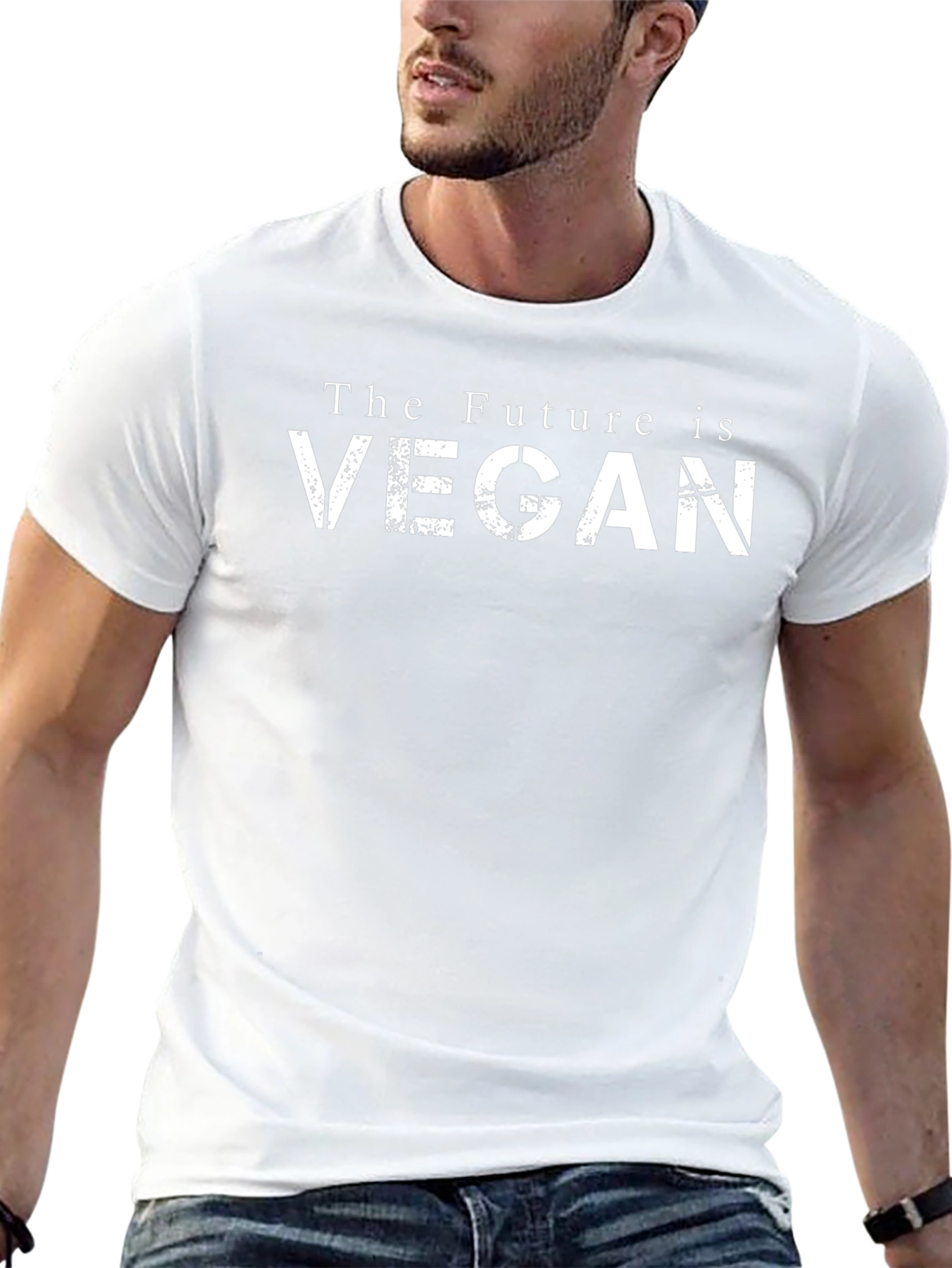 The Future is Vegan Black Graphic Tee