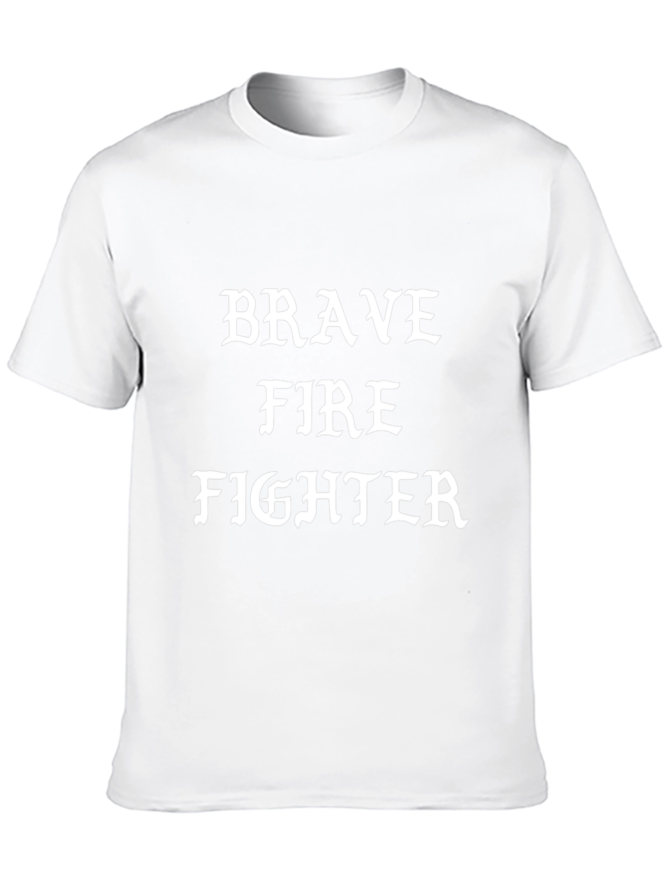 Brave Firefighter Black Graphic T-Shirt
