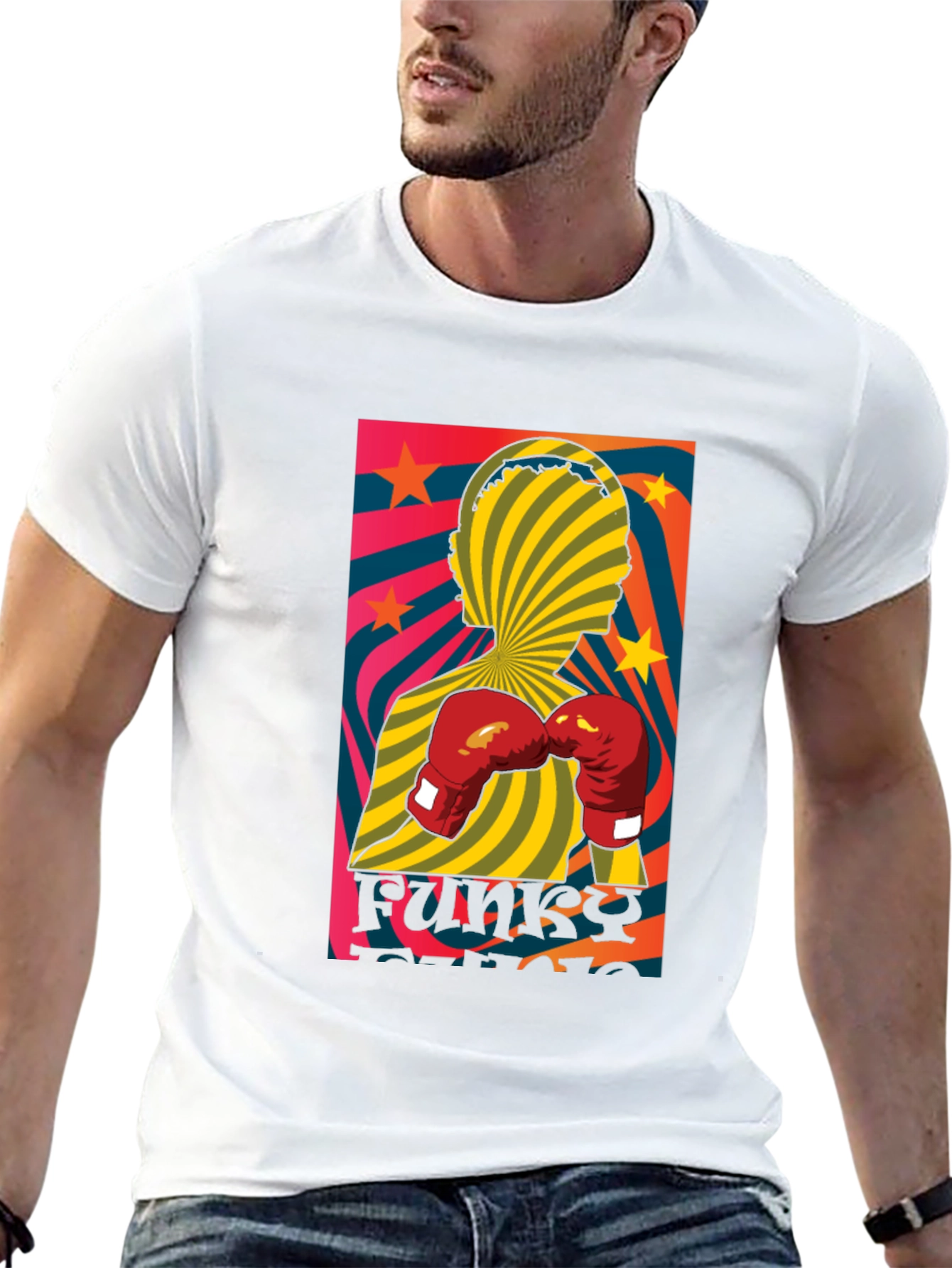Funky Boxer Graphic T-Shirt