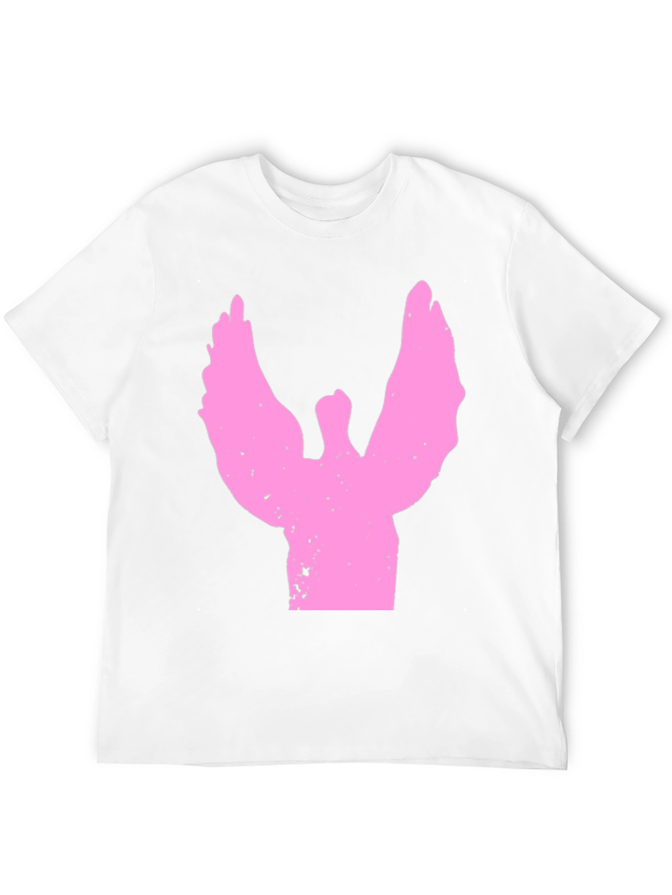Pink Angel Graphic Black T-Shirt
