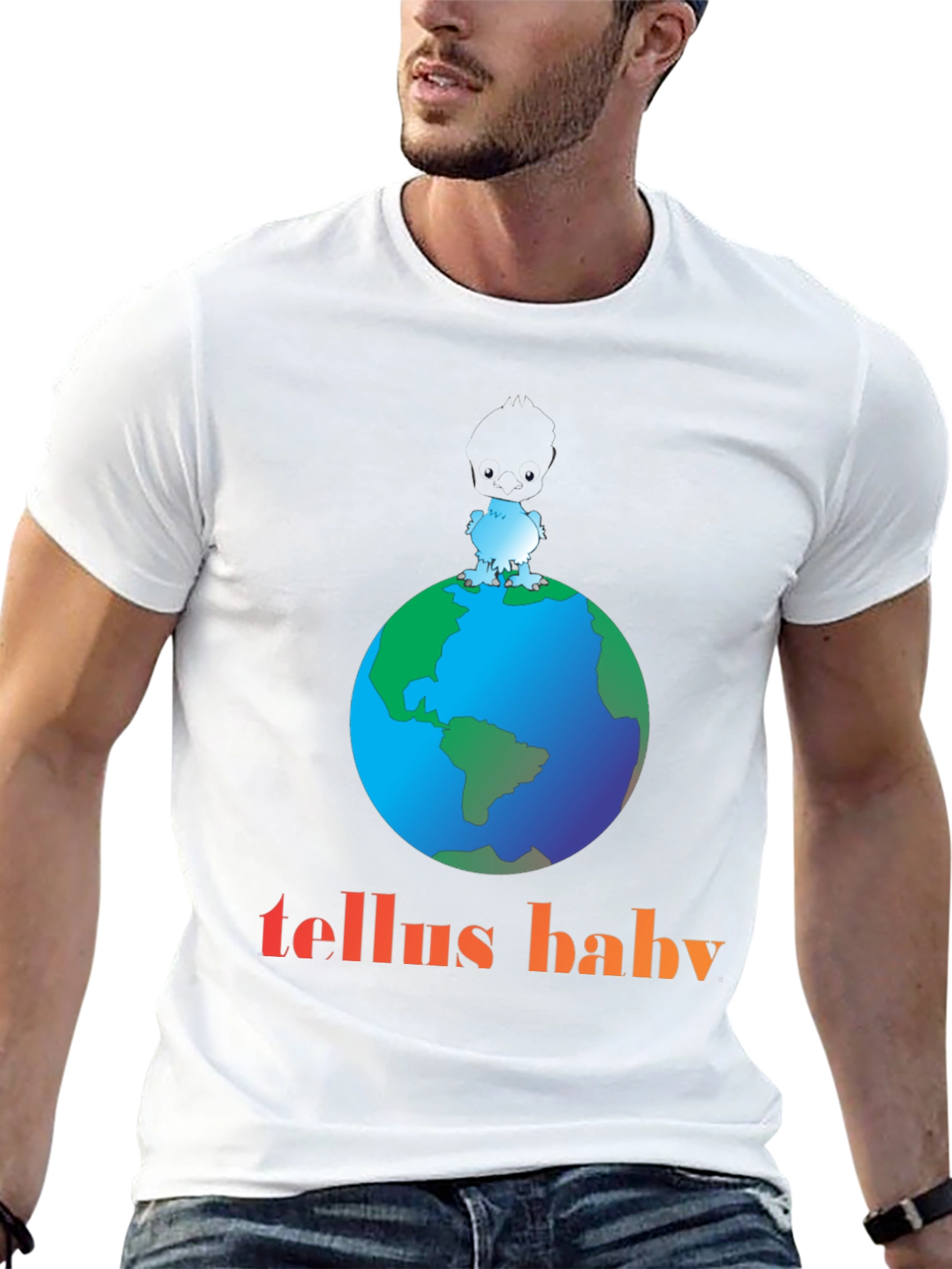 Tellus Baby Graphic T-Shirt - Earth Design