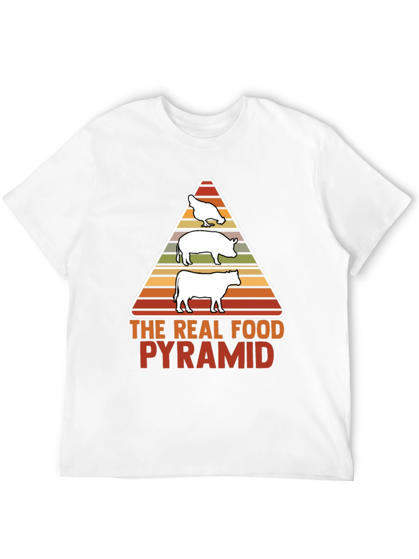 The Real Food Pyramid T-Shirt - Meat Lovers Tee